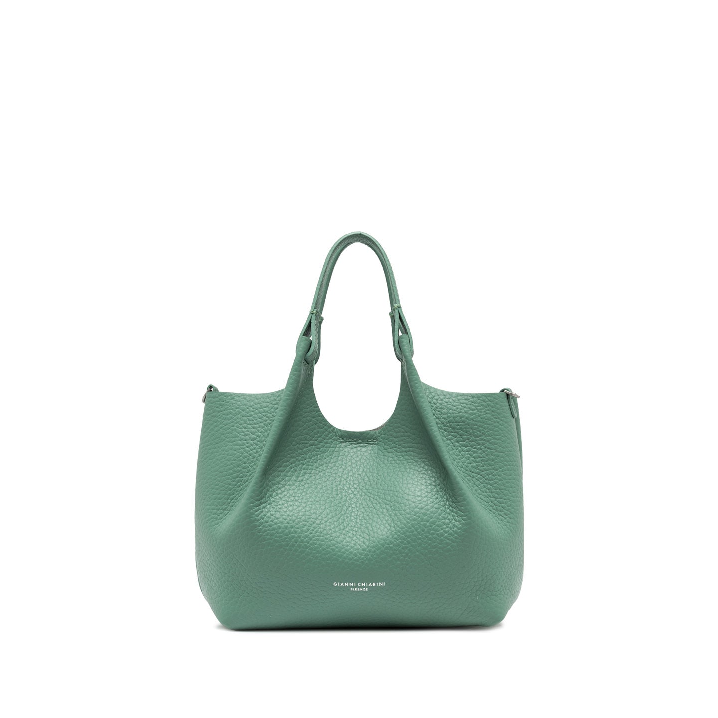 Gianni Chiarini Dua borsa in pelle grana maxi con doppi manici e tracolla