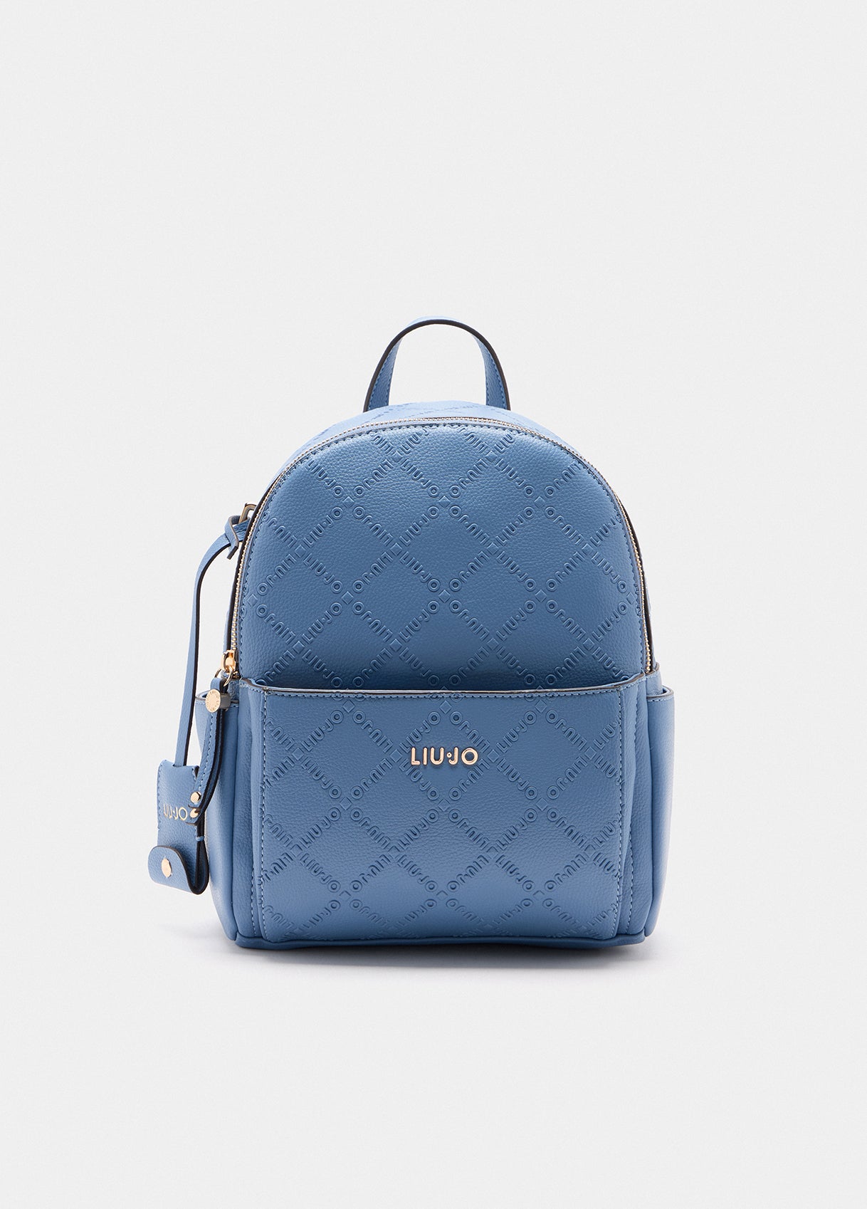 Zaino Liu Jo compatto con logo in rilievo e tasche laterali