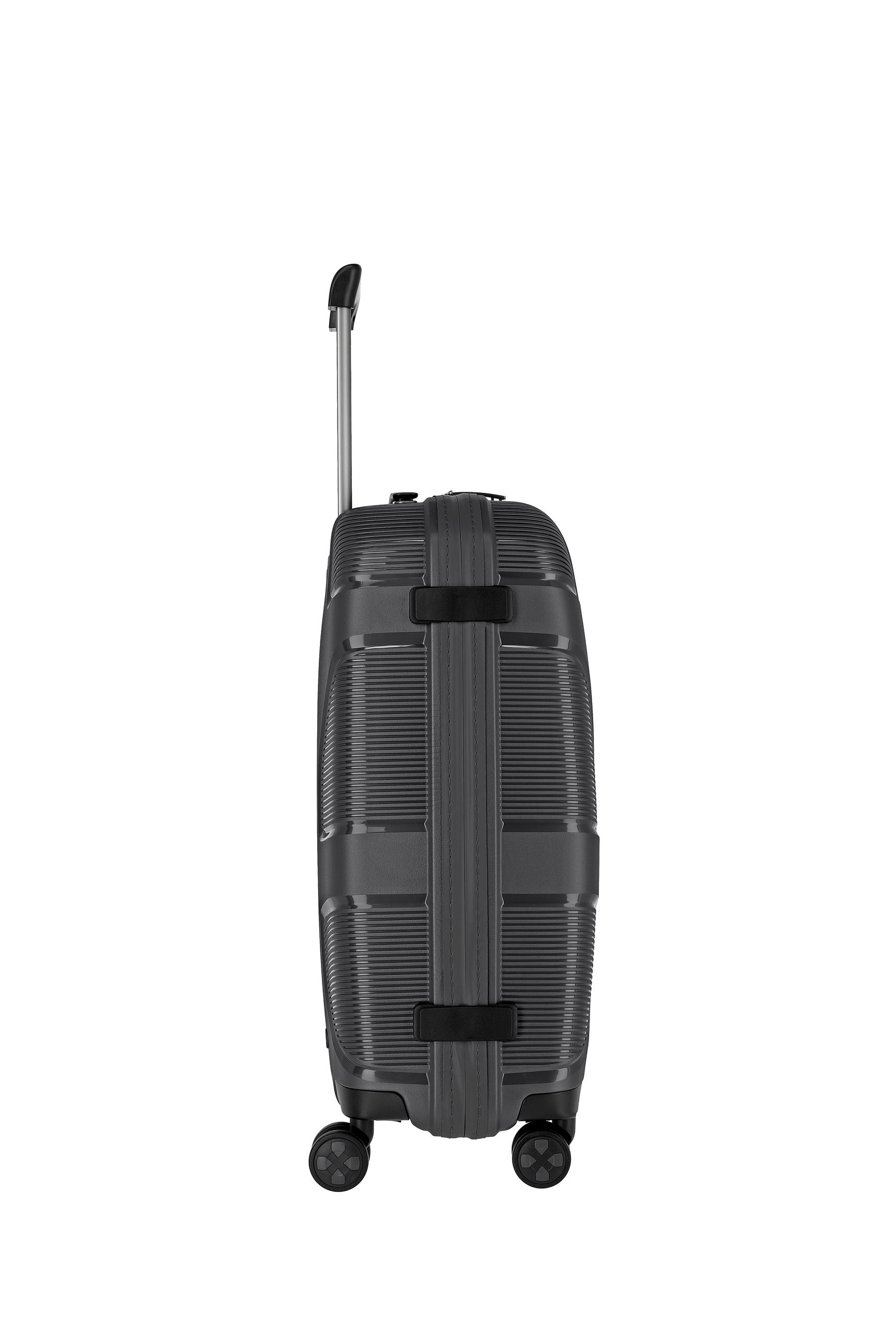 Valigia rigida Travelite Impackt M con chiusura TSA, ruote Click & Roll e capacità 73L