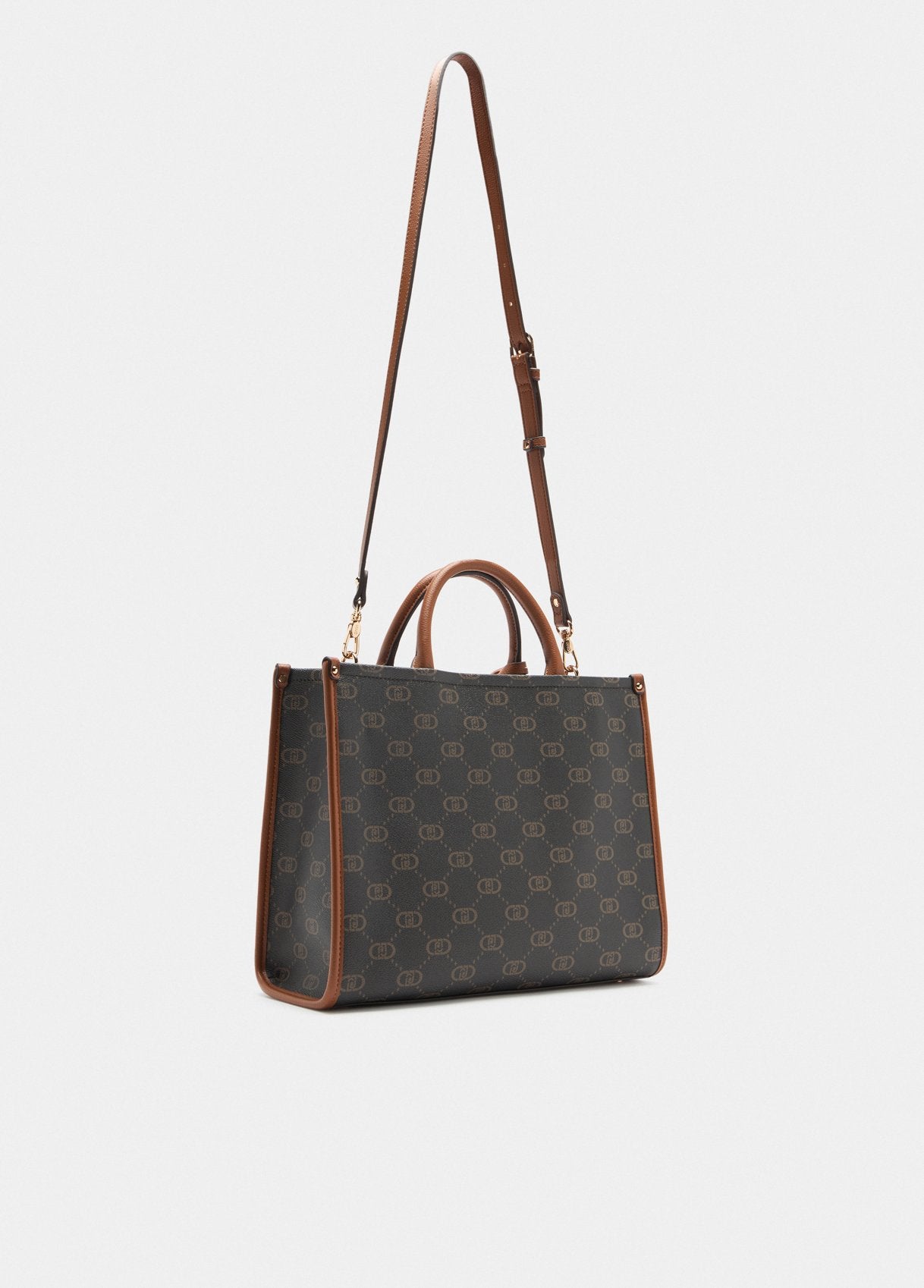 Borsa Liu Jo a mano con tracolla e logo all over