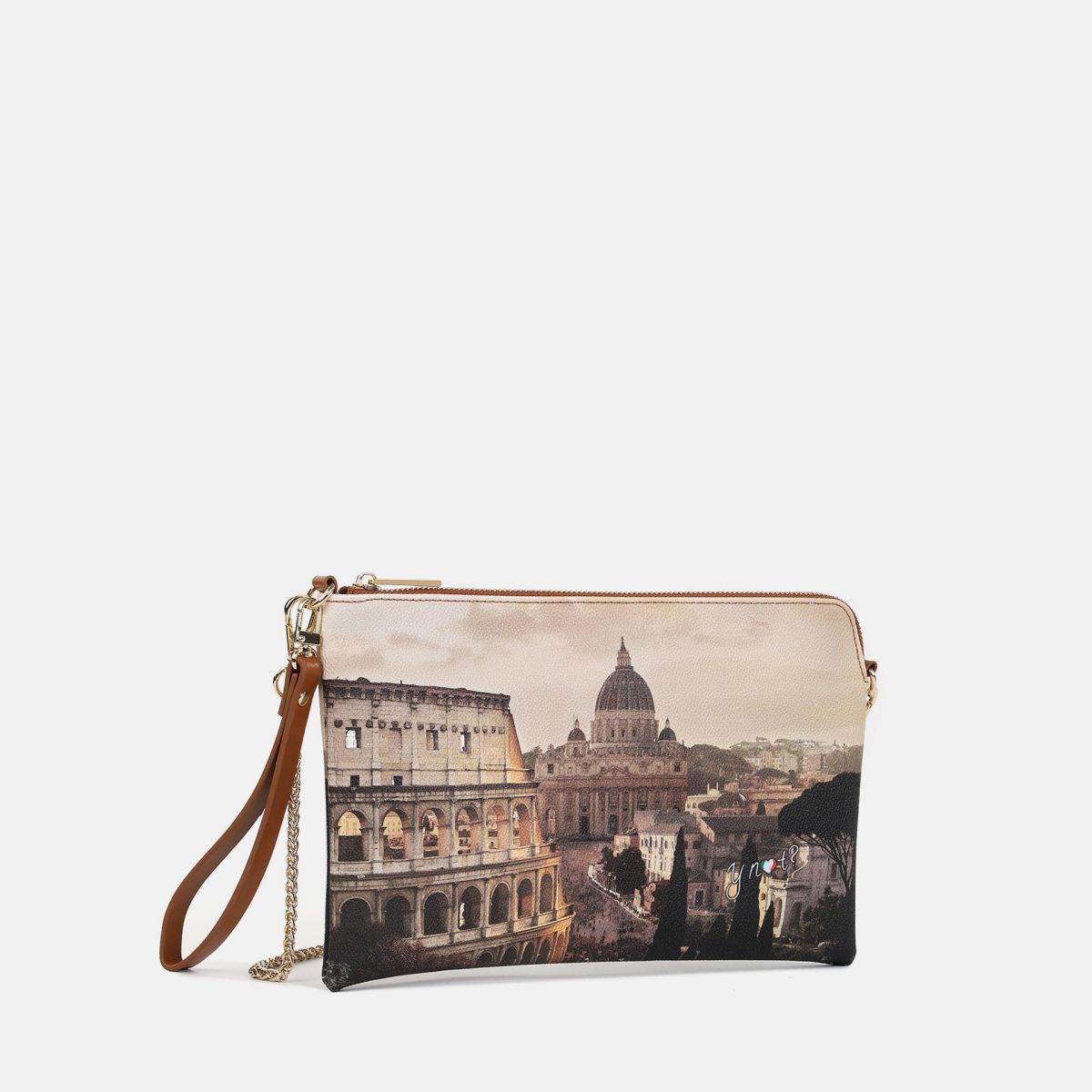 Ynot pochette con tracolla a catena