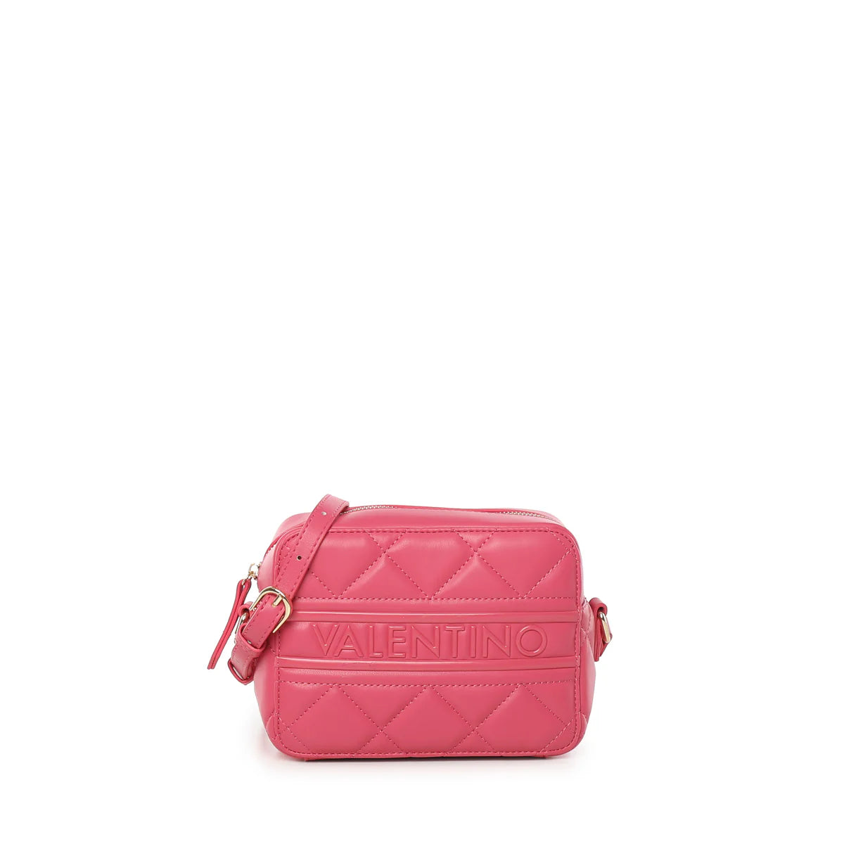 Borsa a spalla Valentino Ada trapuntata con logo in rilievo FUXIA TU | Giò Fashion