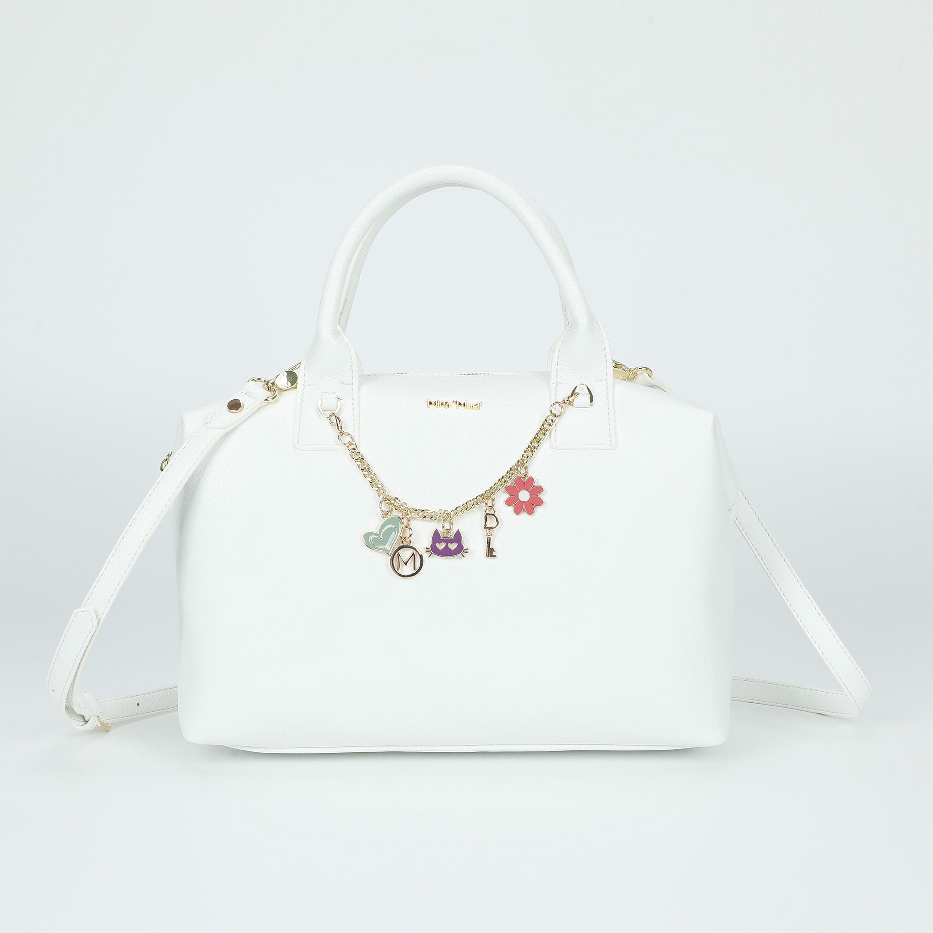 Mimi Mua borsa bauletto con catena decorativa