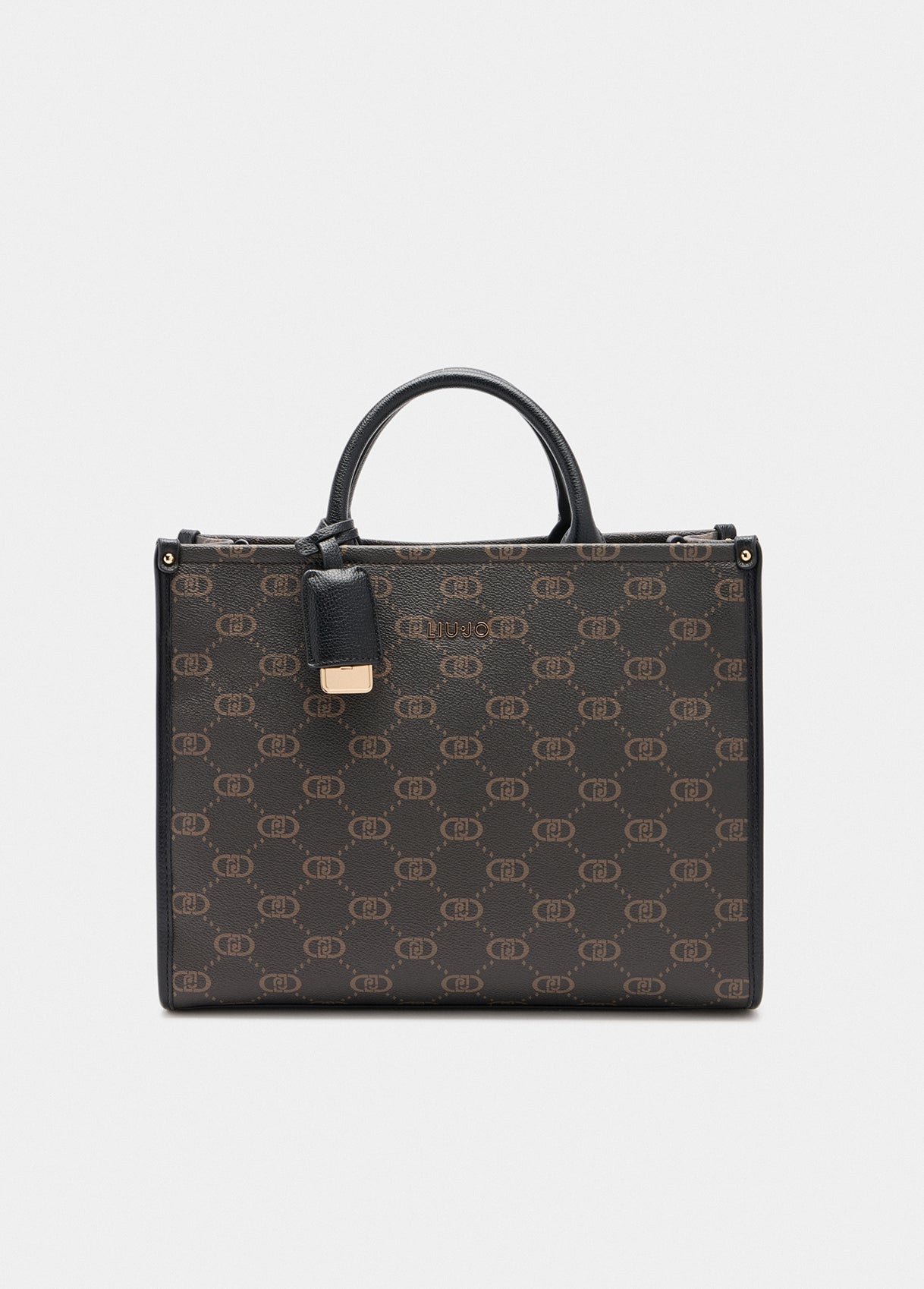 Borsa Liu Jo a mano con tracolla e logo all over