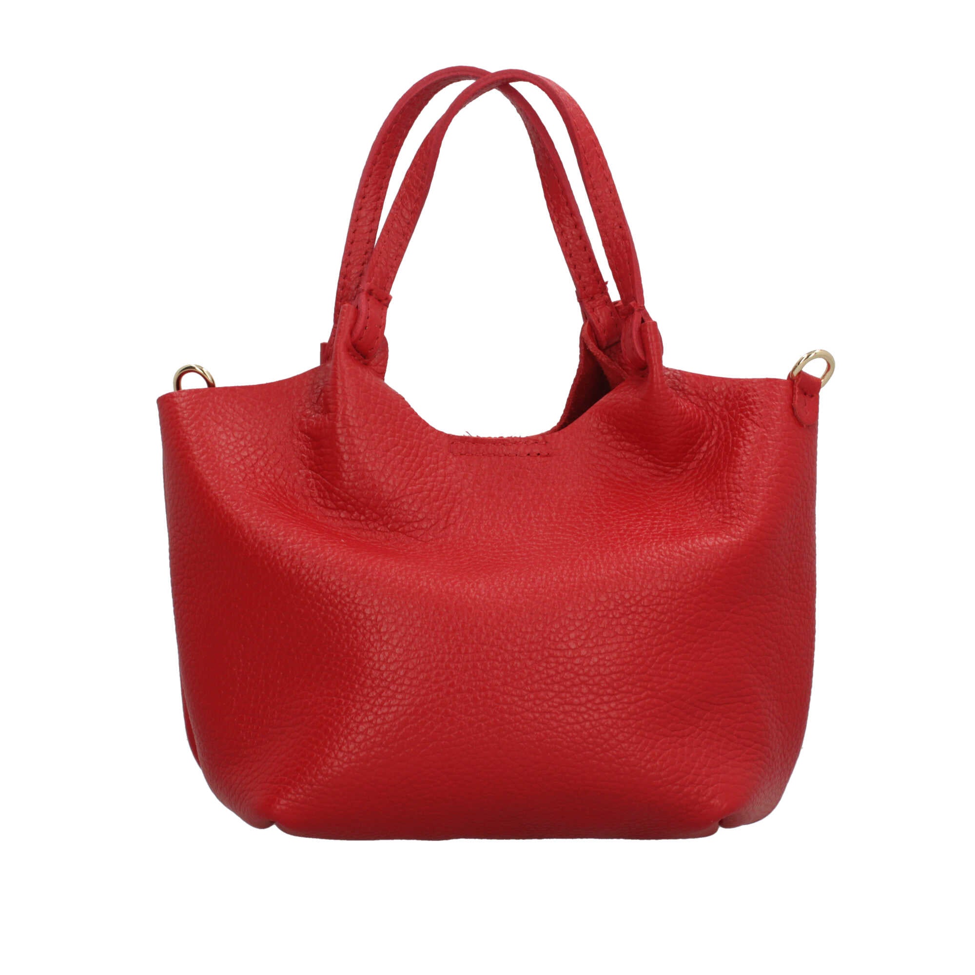 Borsa a mano in pelle martellata dal design versatile