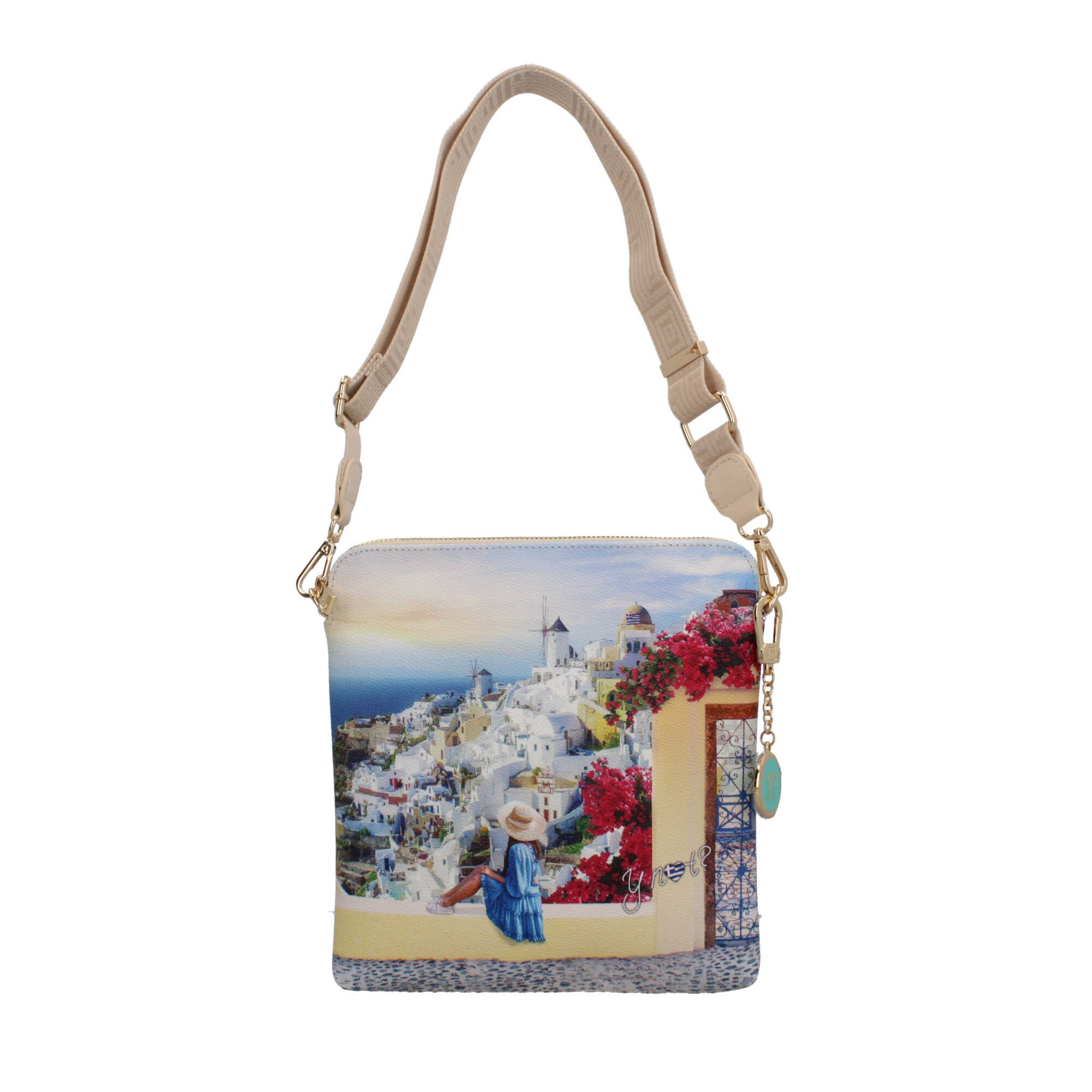 Borsa a tracolla Y not con città