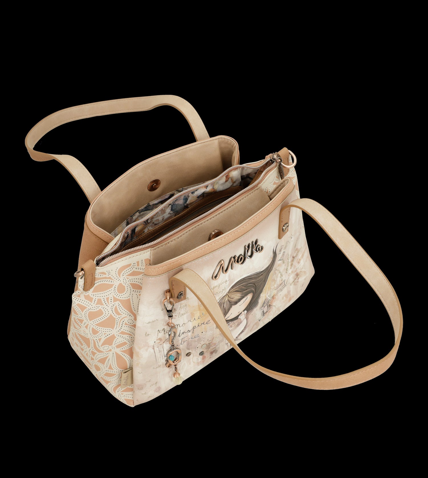 Borsa Anekke elegante e versatile con doppio manico e tracolla