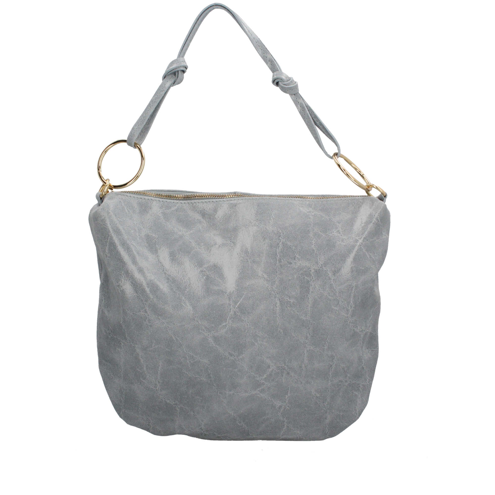 Borsa a spalla in pelle effetto vintage