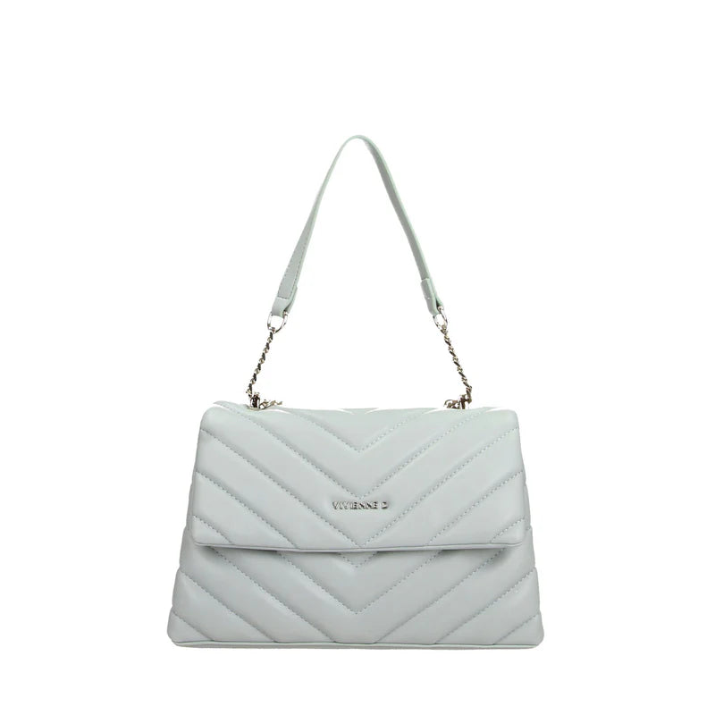 Borsa Vivienne D donna a spalla con catena design elegante moderno Azzurro TU | Giò Fashion