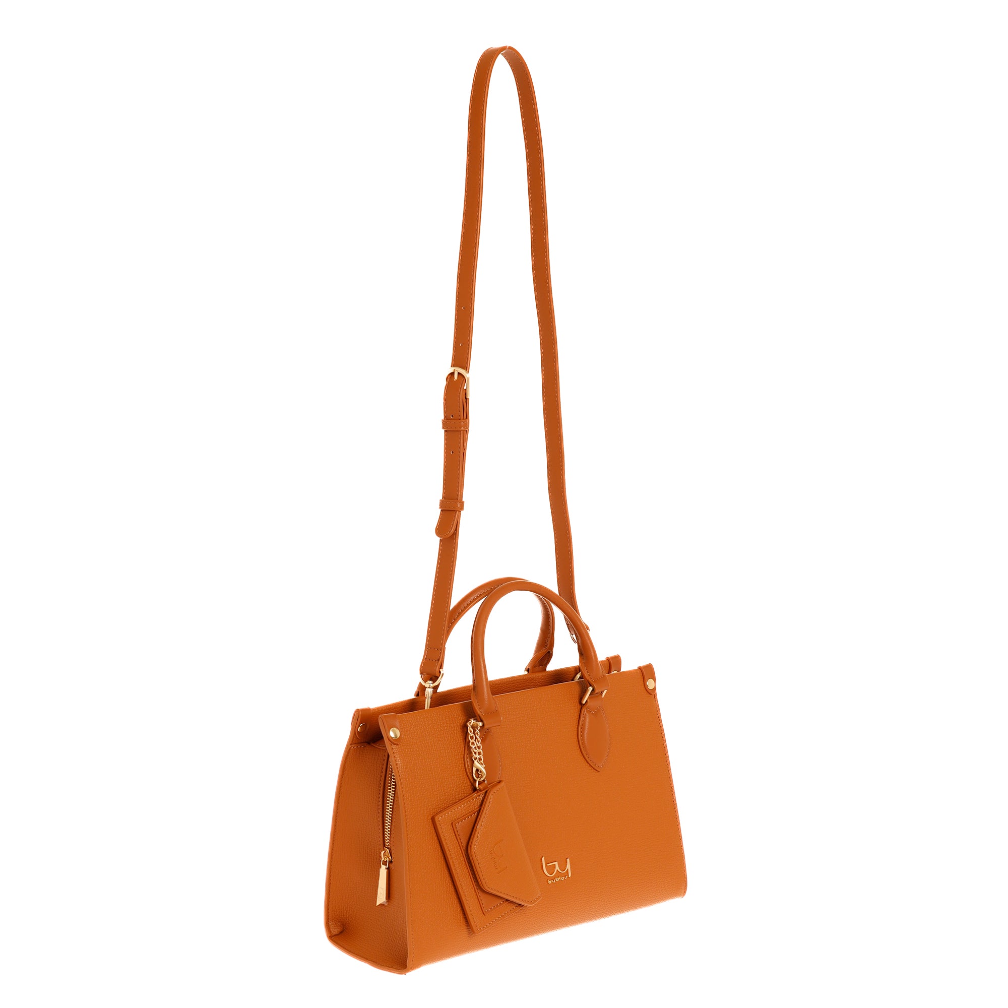 Borsa a mano Byblos donna compatta con tracolla regolabile e accessorio coordinato TAN TU | Giò Fashion