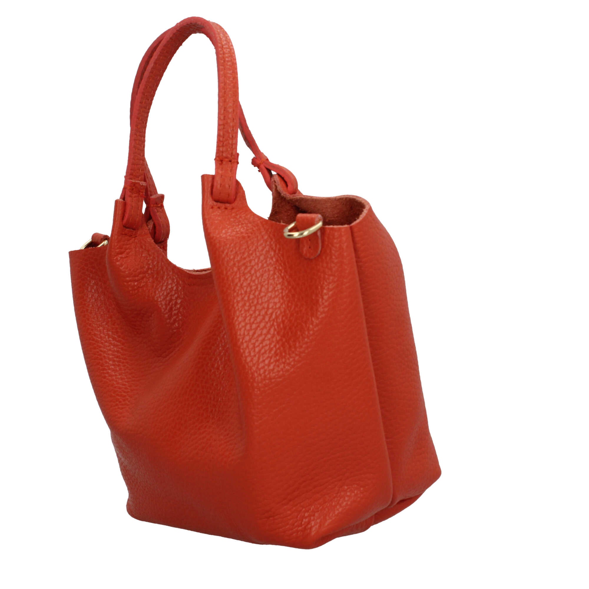 Borsa a mano in pelle martellata dal design versatile