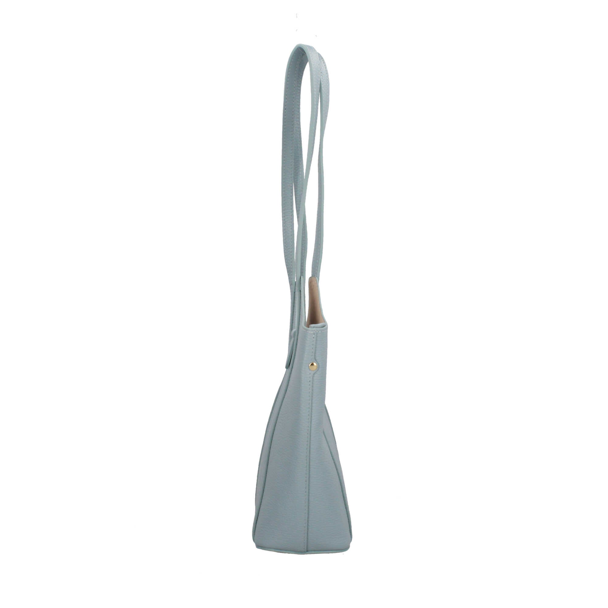 Borsa Made in Italy a spalla in vera pelle con linea affusolata