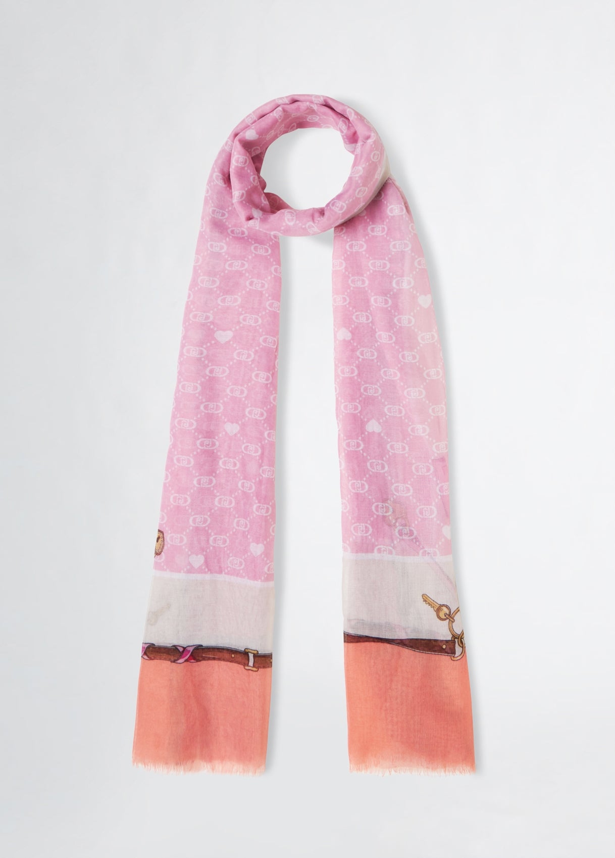 Foulard Donna Liu Jo con Fantasia Geometrica e Dettagli Iconici