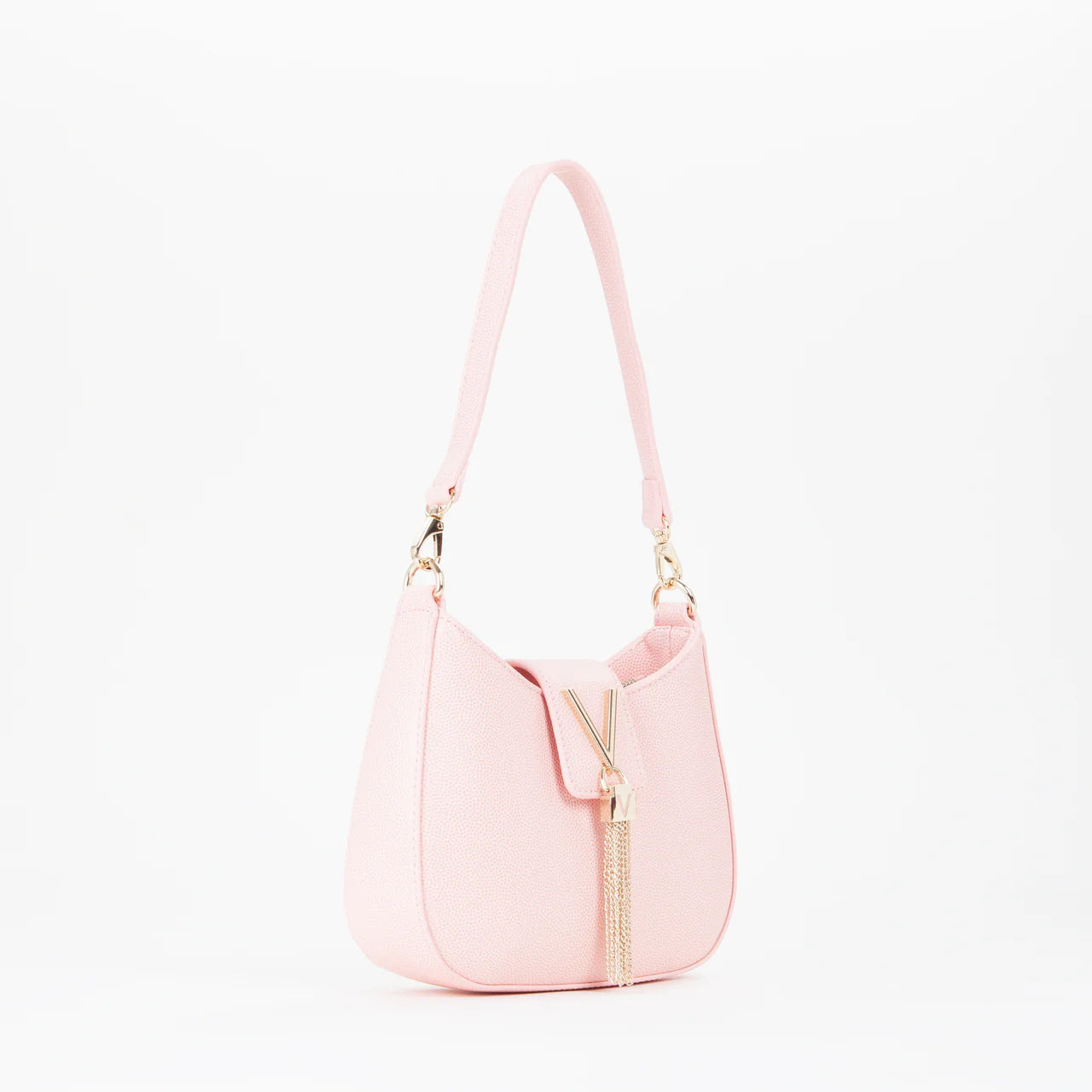 Borsa a spalla Valentino Divina con tracolla removibile e chiusura a bottone Rosa TU | Giò Fashion
