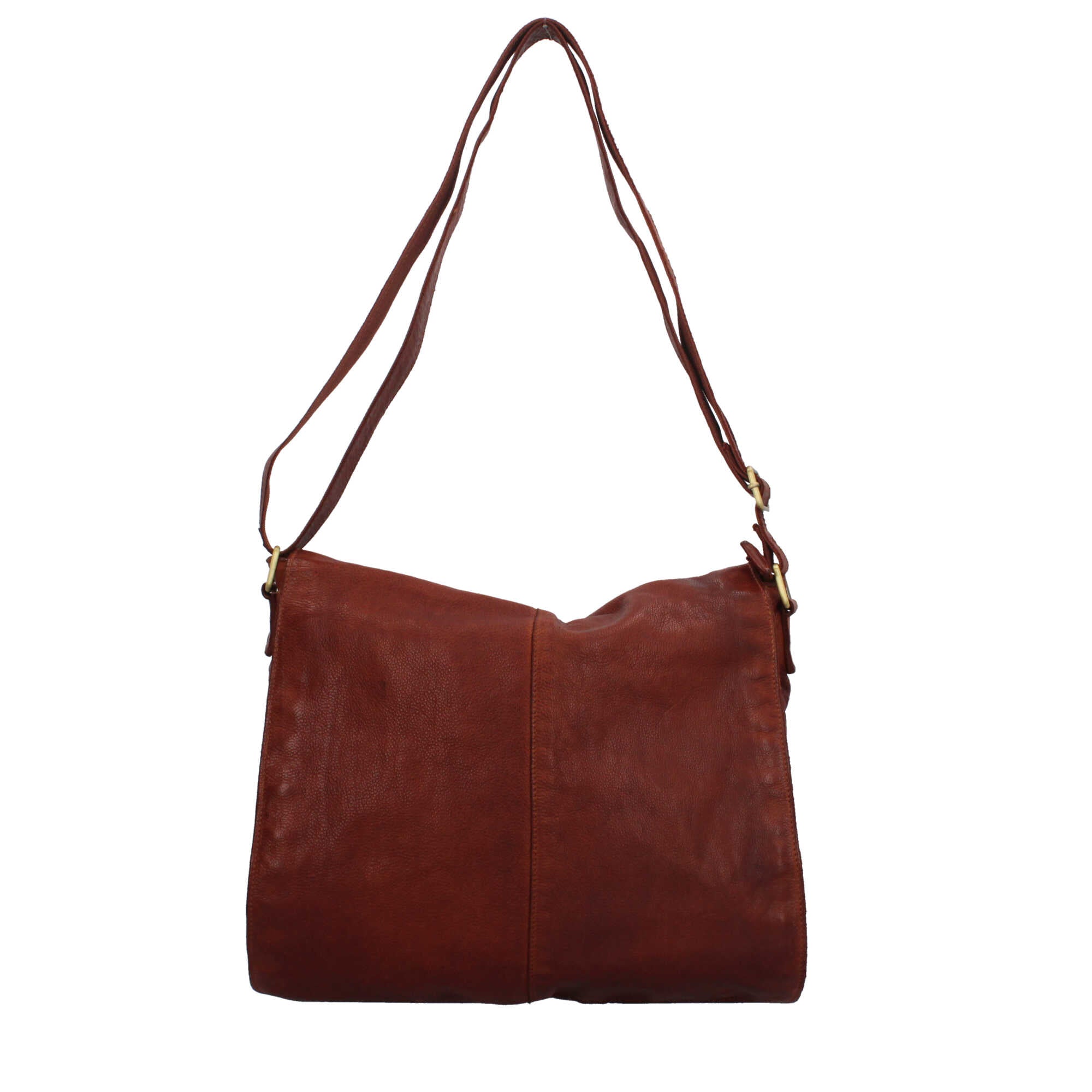 Borsa Made in Italy in vera pelle con tracolla regolabile