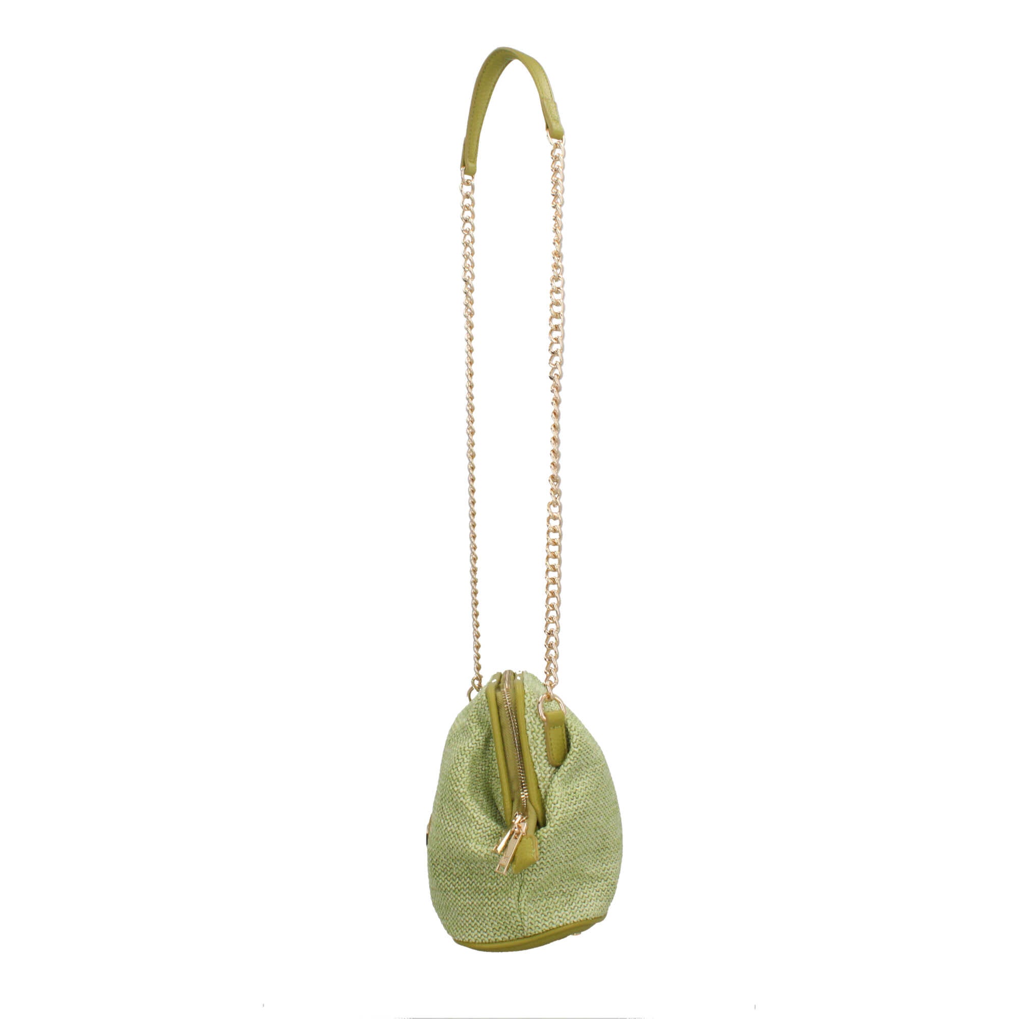 Borsa donna YNot pochette con tracolla in catena e dettagli in ecopelle