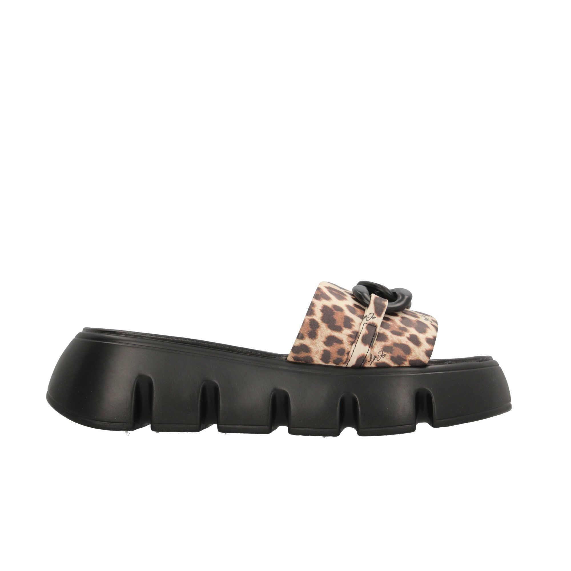 Ciabatte Safari Chic di Liu Jo NERO CALZATURA | Giò Fashion