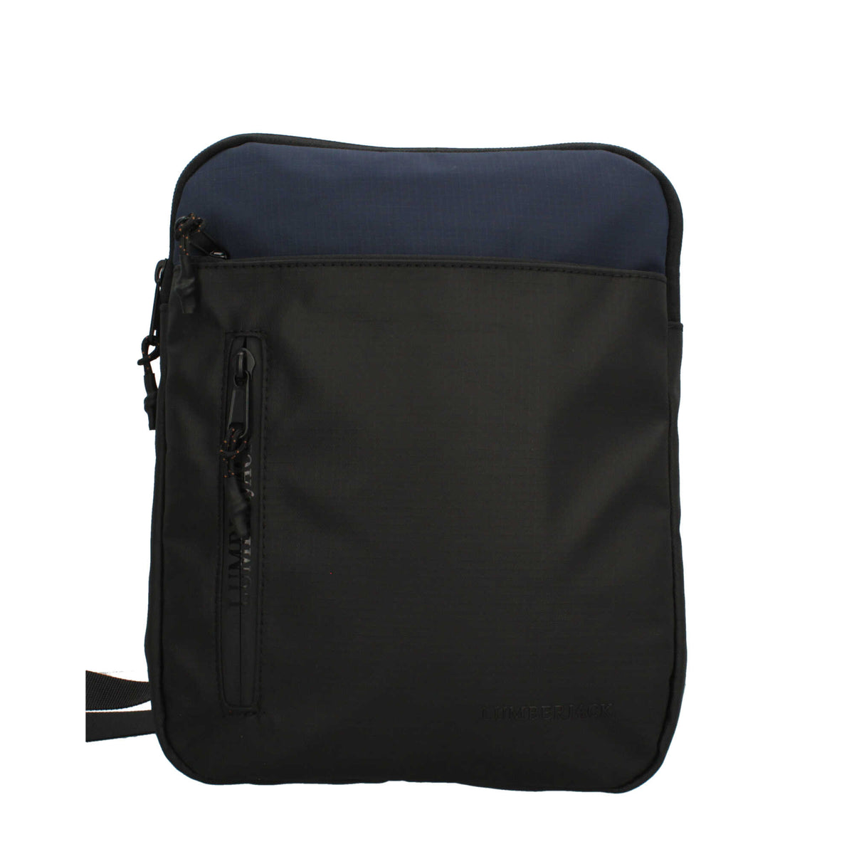 Tracolla Uomo Lumberjack in Tessuto Tecnico con Tasche BLU TU | Giò Fashion