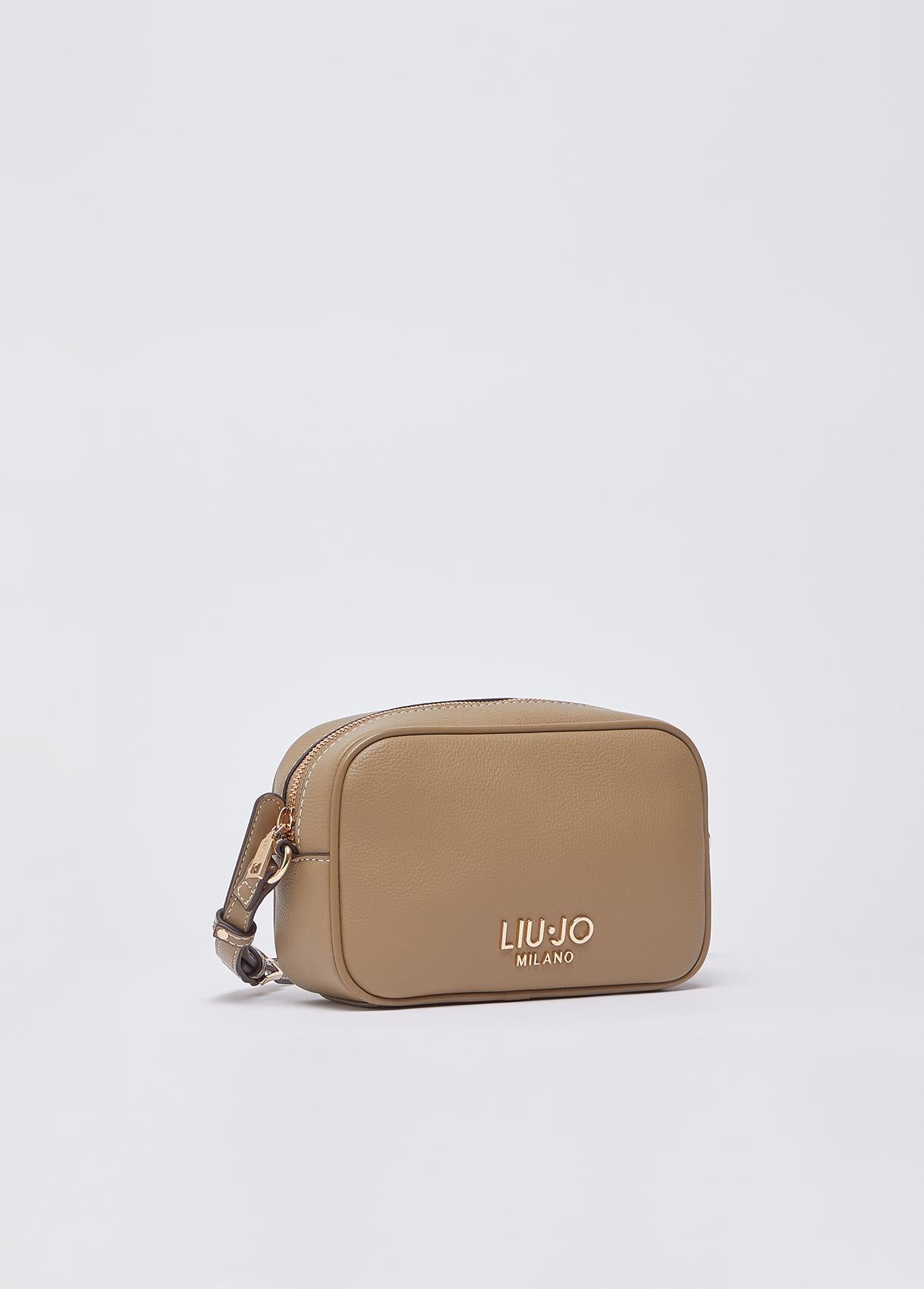 Borsa Tracolla Liu Jo Milano con Logo Frontale e Chiusura Zip Mud TU | Giò Fashion