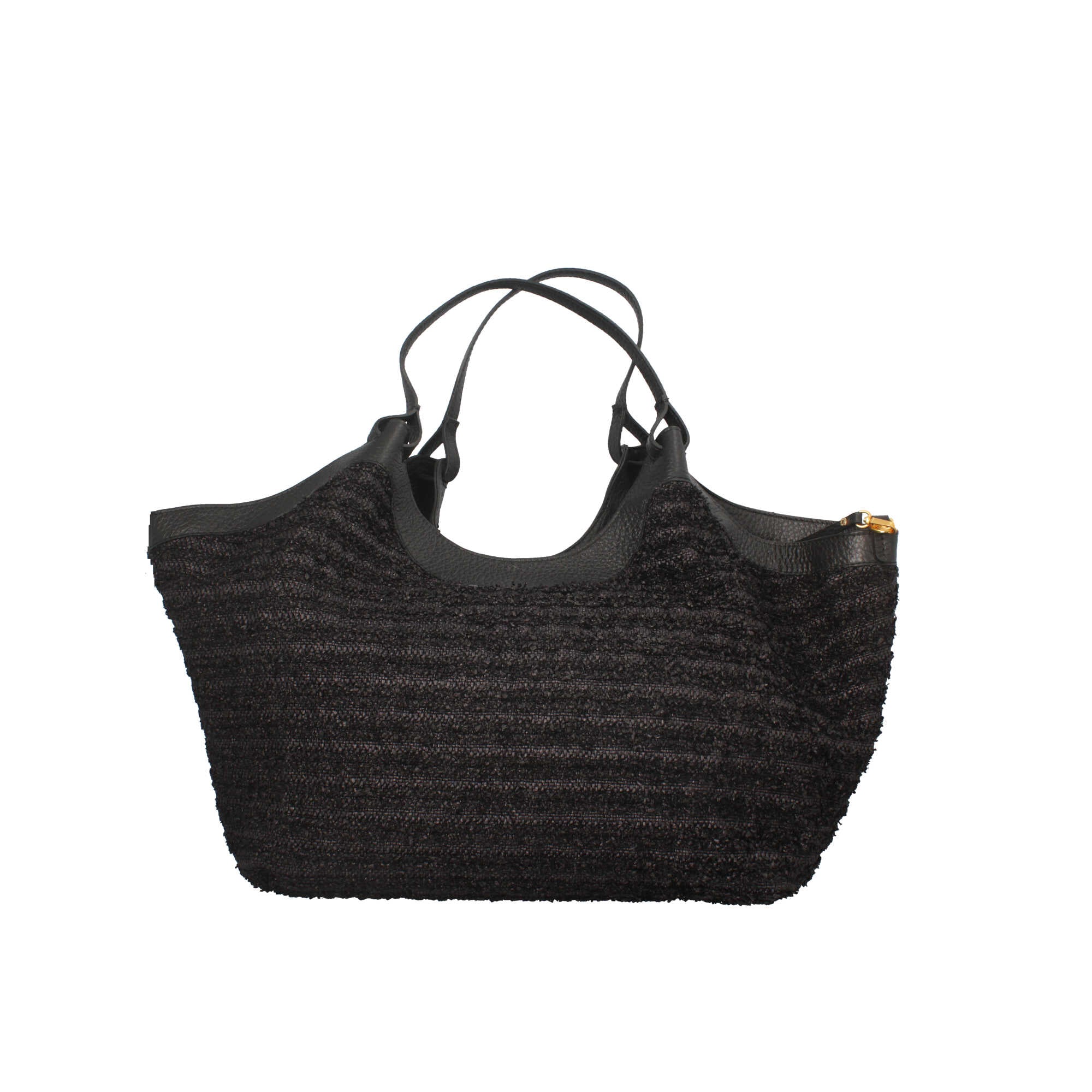 Borsa a spalla Gianni Chiarini Dua in paglia con dettagli in pelle