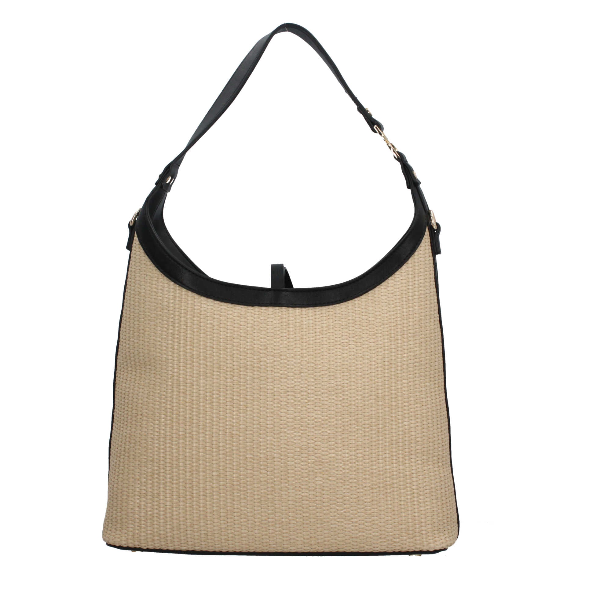 Valentino Borsa a Spalla Saylor in Raffia ed Ecopelle