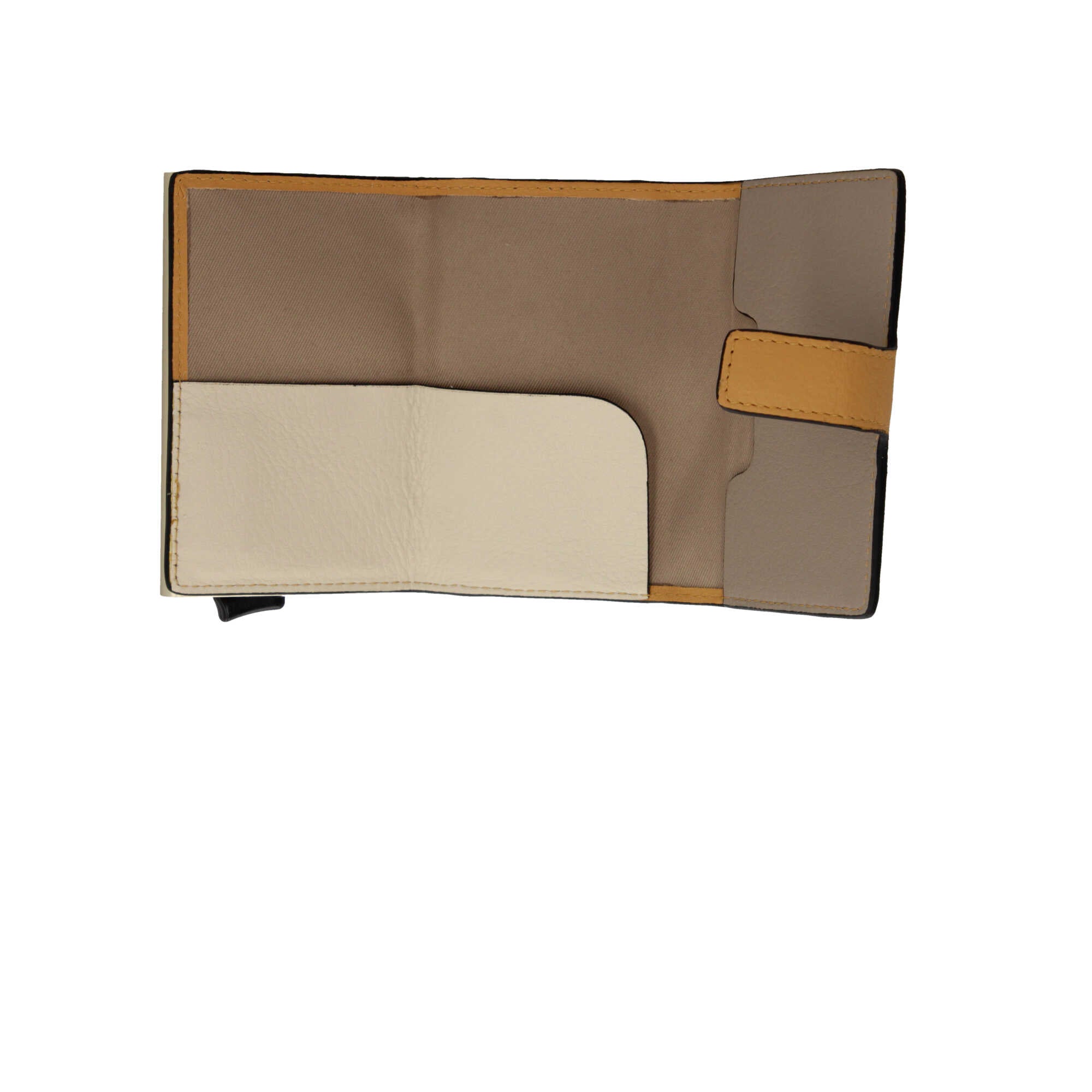 Porta carte di credito Piquadro in pelle con chiusura a bottone