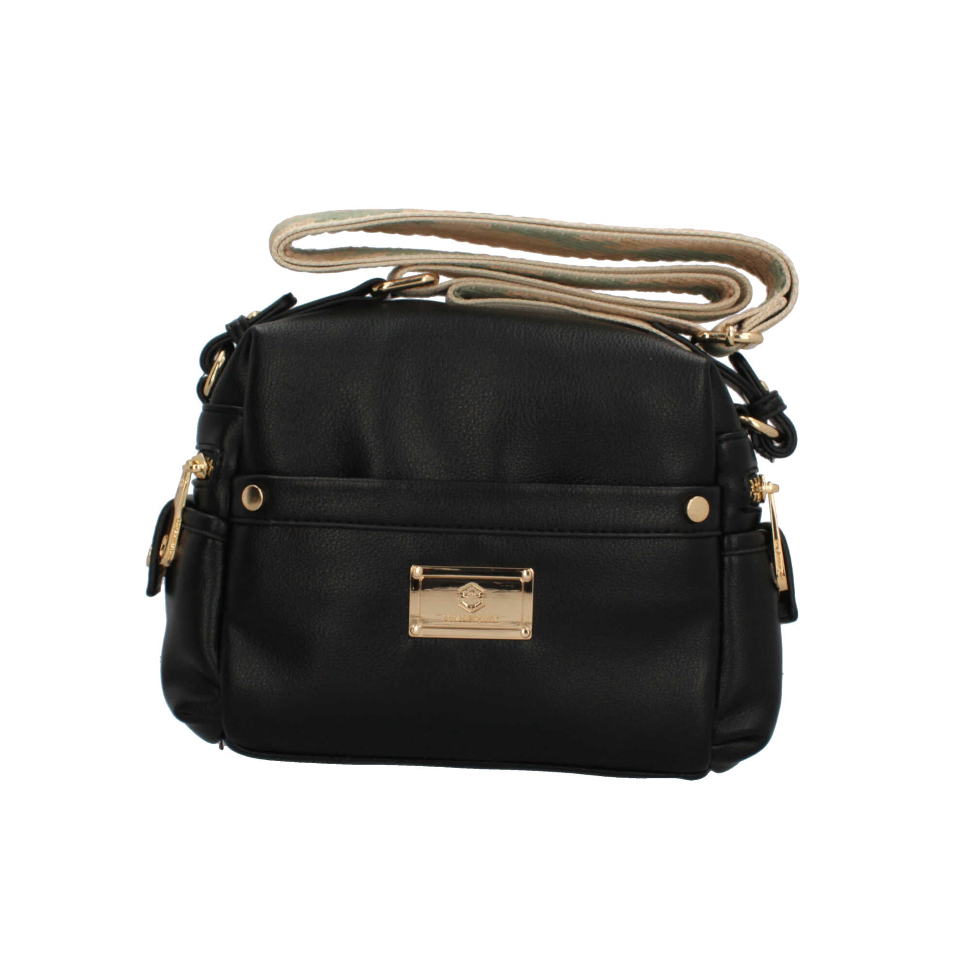 Lumberjack borsa a tracolla casual con logo frontale NERO TU | Giò Fashion