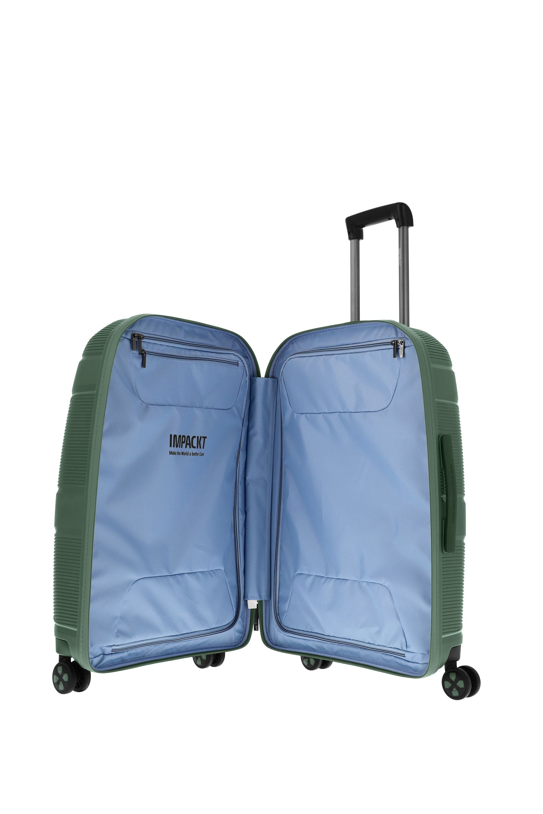 Valigia rigida Travelite Impackt M con chiusura TSA, ruote Click & Roll e capacità 73L