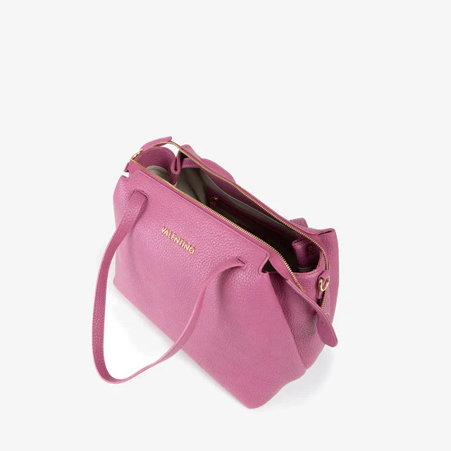 Borsa Valentino shopper con doppio manico e tracolla logata