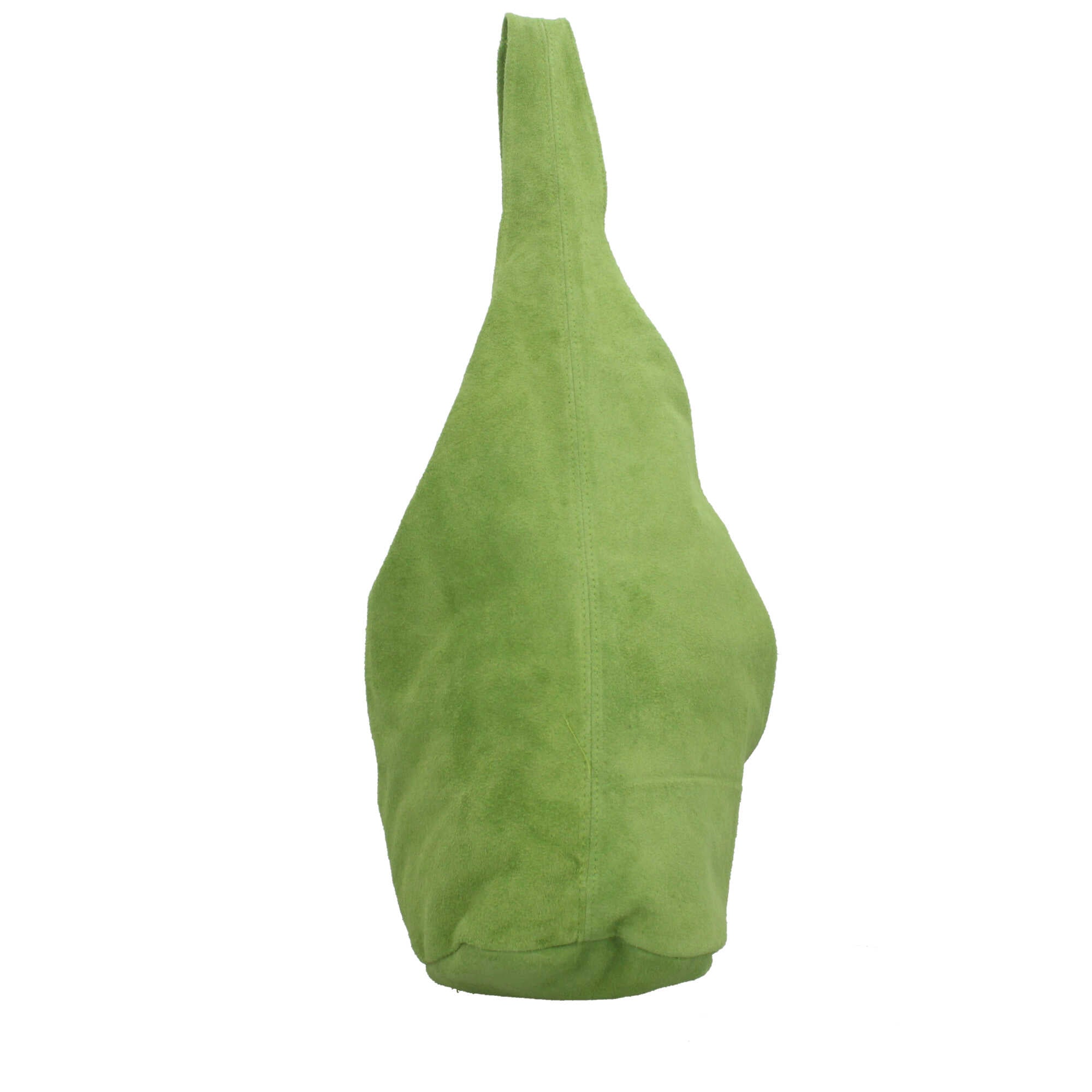 Borsa a spalla in camoscio Made in Italy dal design contemporaneo