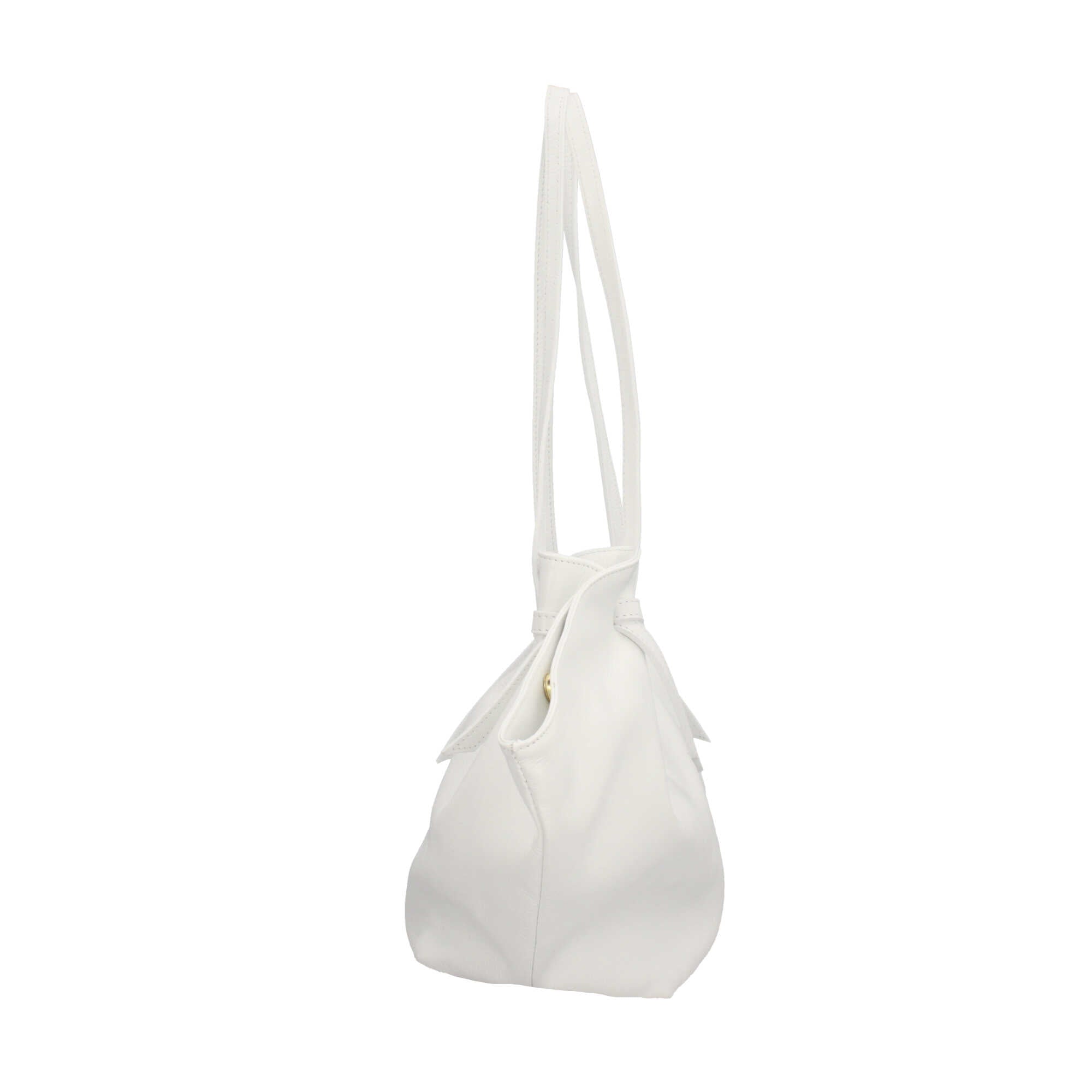 Borsa Made in Italy morbida in vera pelle con doppio manico