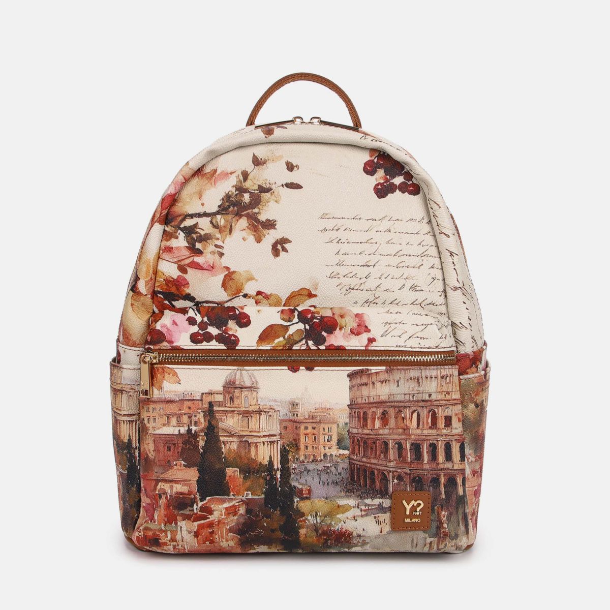 Ynot? Yes Bag Zaino Large Donna con Tasca Frontale
