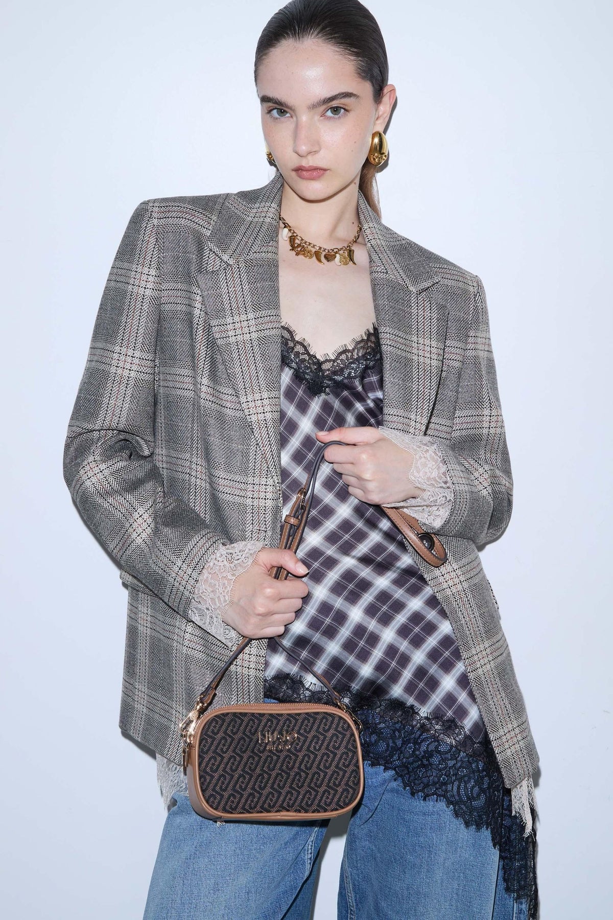 Liu Jo Borsa a Tracolla Piccola Donna Monogram