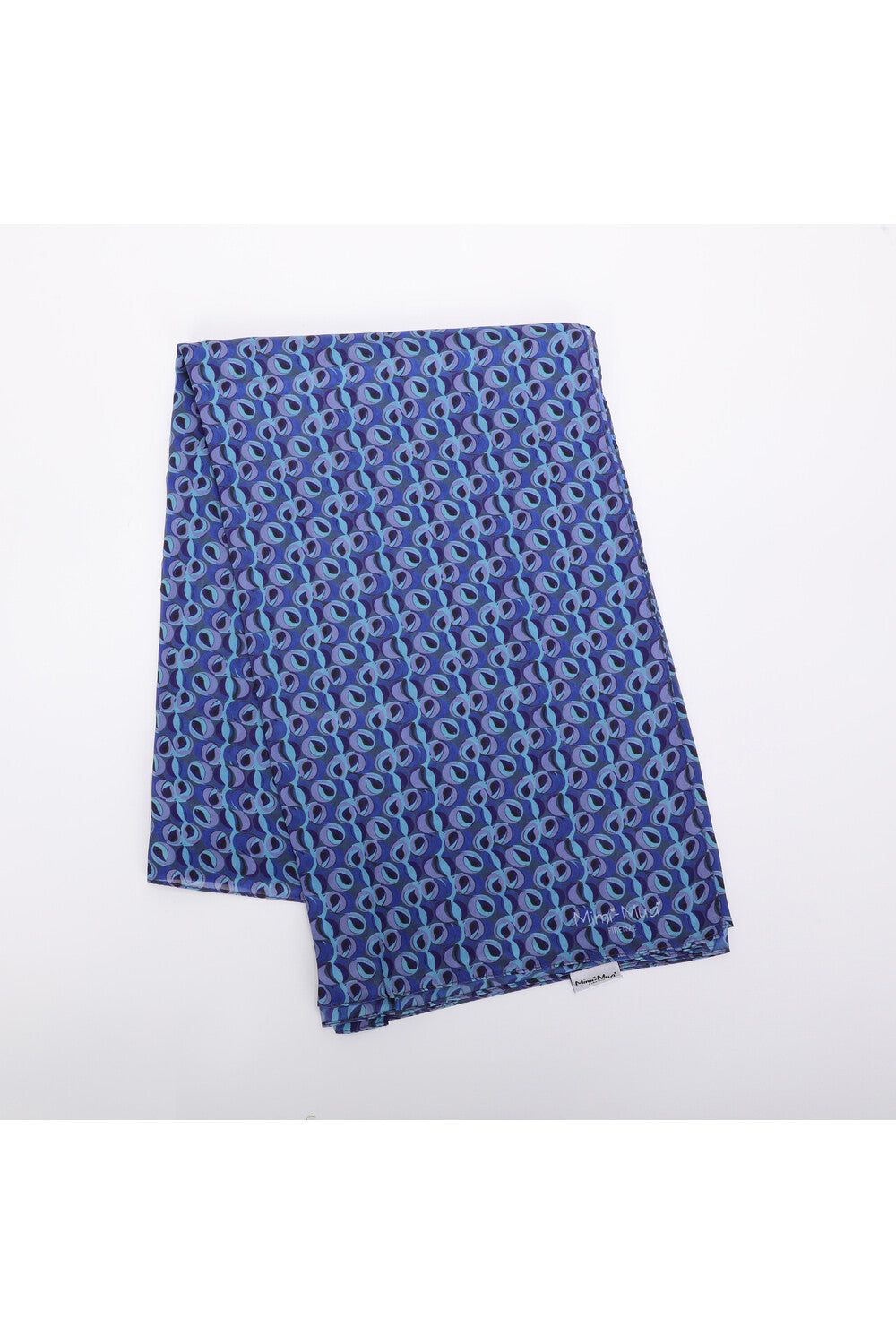 Sciarpa donna Mimi Mua con motivo geometrico BLU TU | Giò Fashion