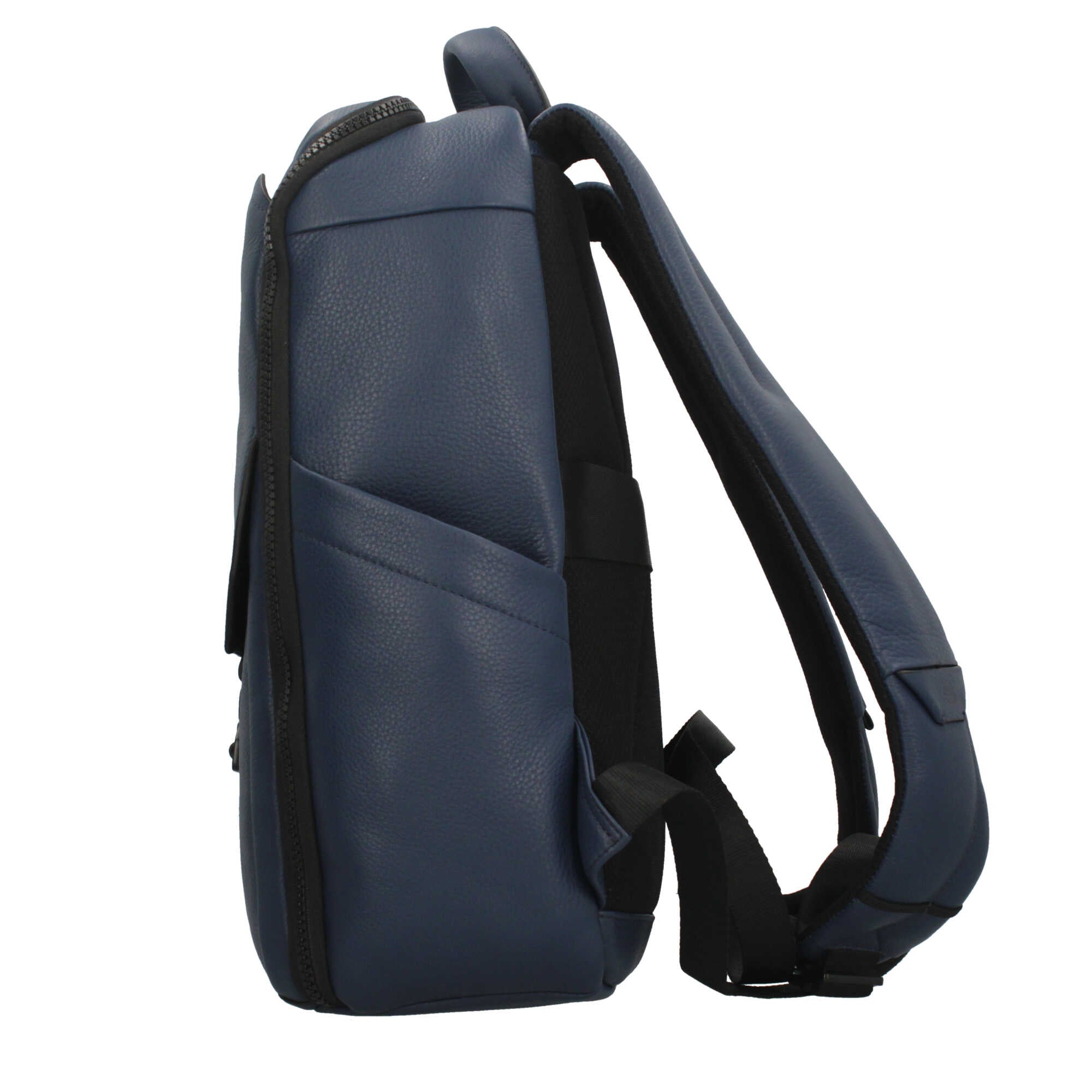 Piquadro zaino in pelle per laptop 13,3" con protezione antiurto e RFID