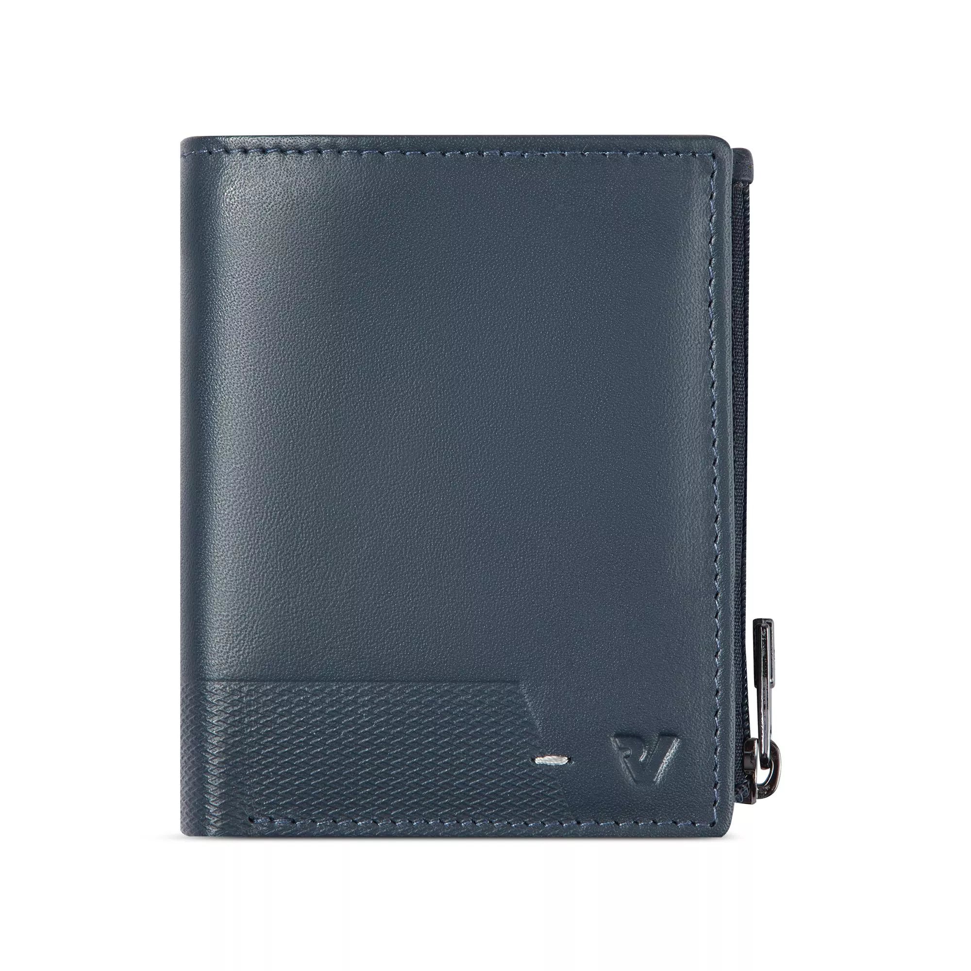 Roncato portafoglio uomo in pelle con zip e protezione RFID