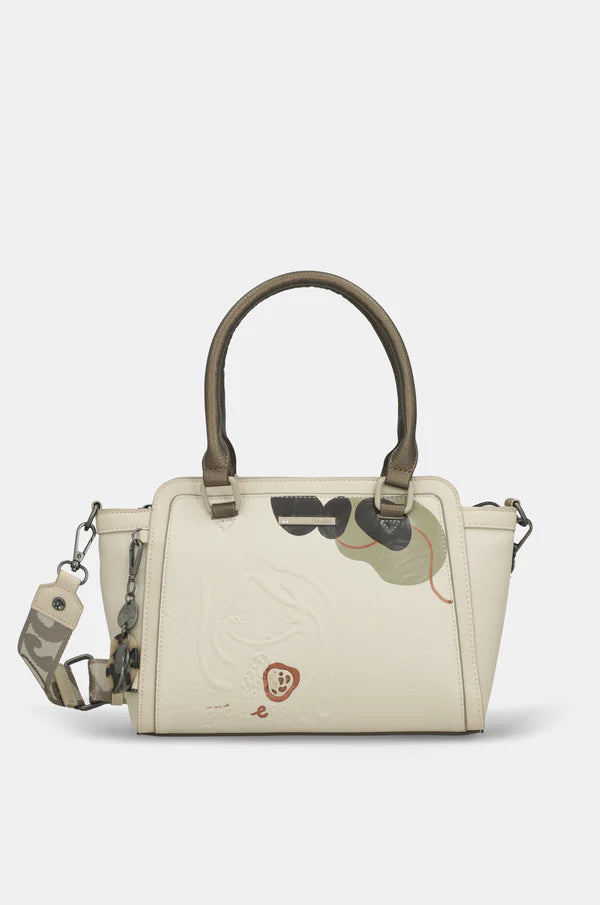 Borsa a Mano Anekke Donna con Tracolla Removibile e Zip Beige TU | Giò Fashion