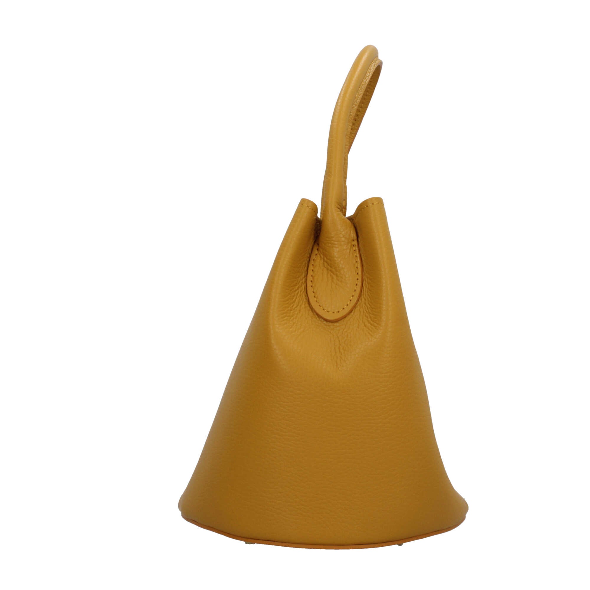 Borsa a secchiello in pelle Made in Italy