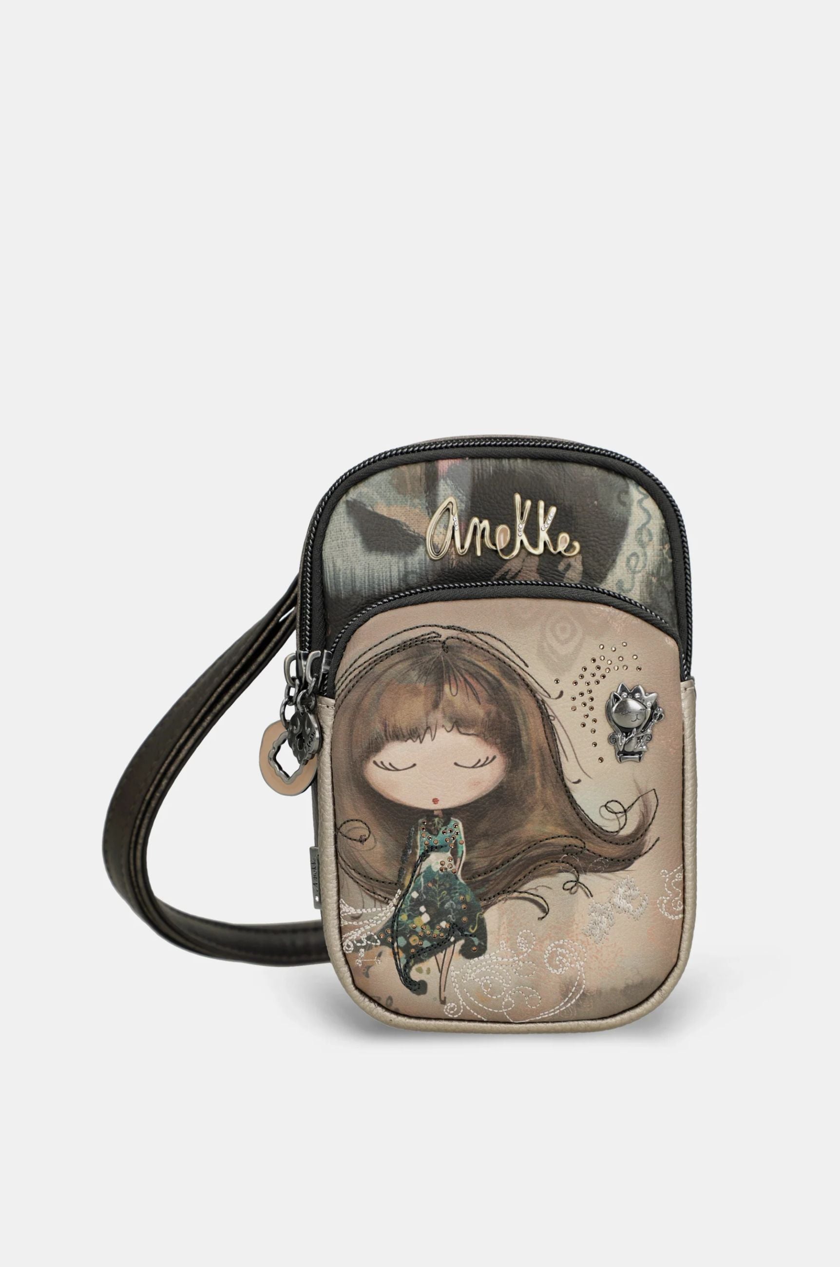Porta smartphone a tracolla Anekke The World of Dreams Beige TU | Giò Fashion