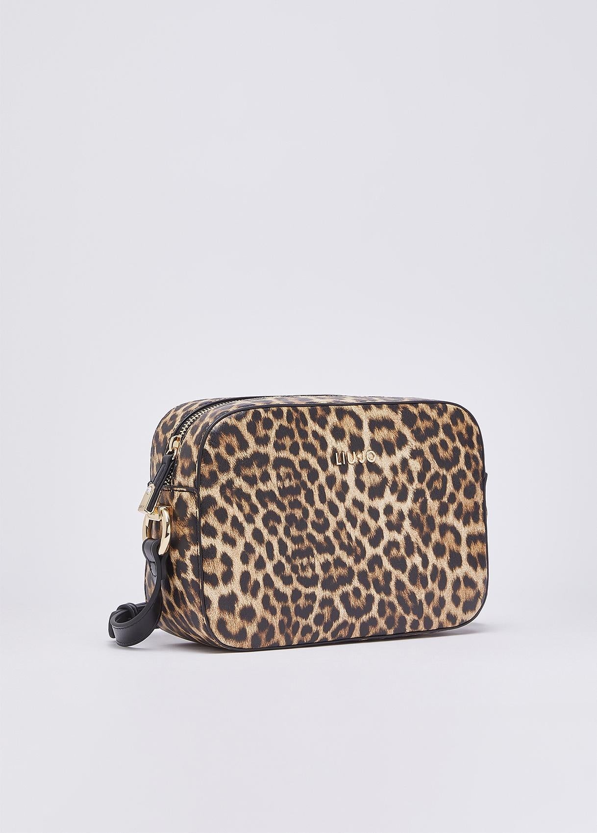 Borsa a tracolla Liu Jo con stampa animalier e chiusura zip Maculato TU | Giò Fashion