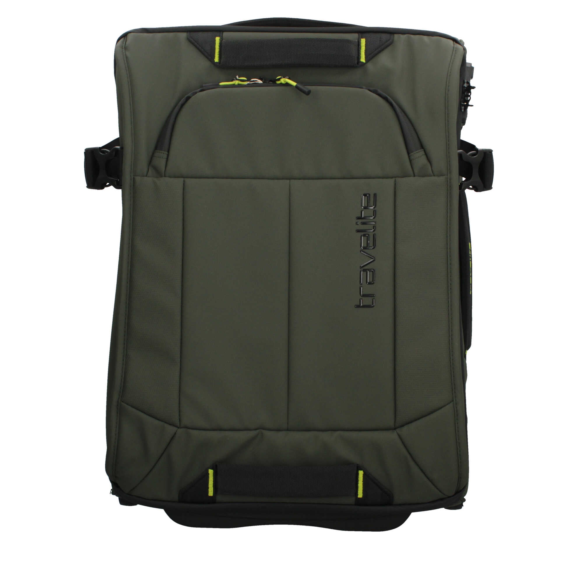 Trolley Travelite Morbido con Tasche e Ruote Silenziose Verde TU | Giò Fashion