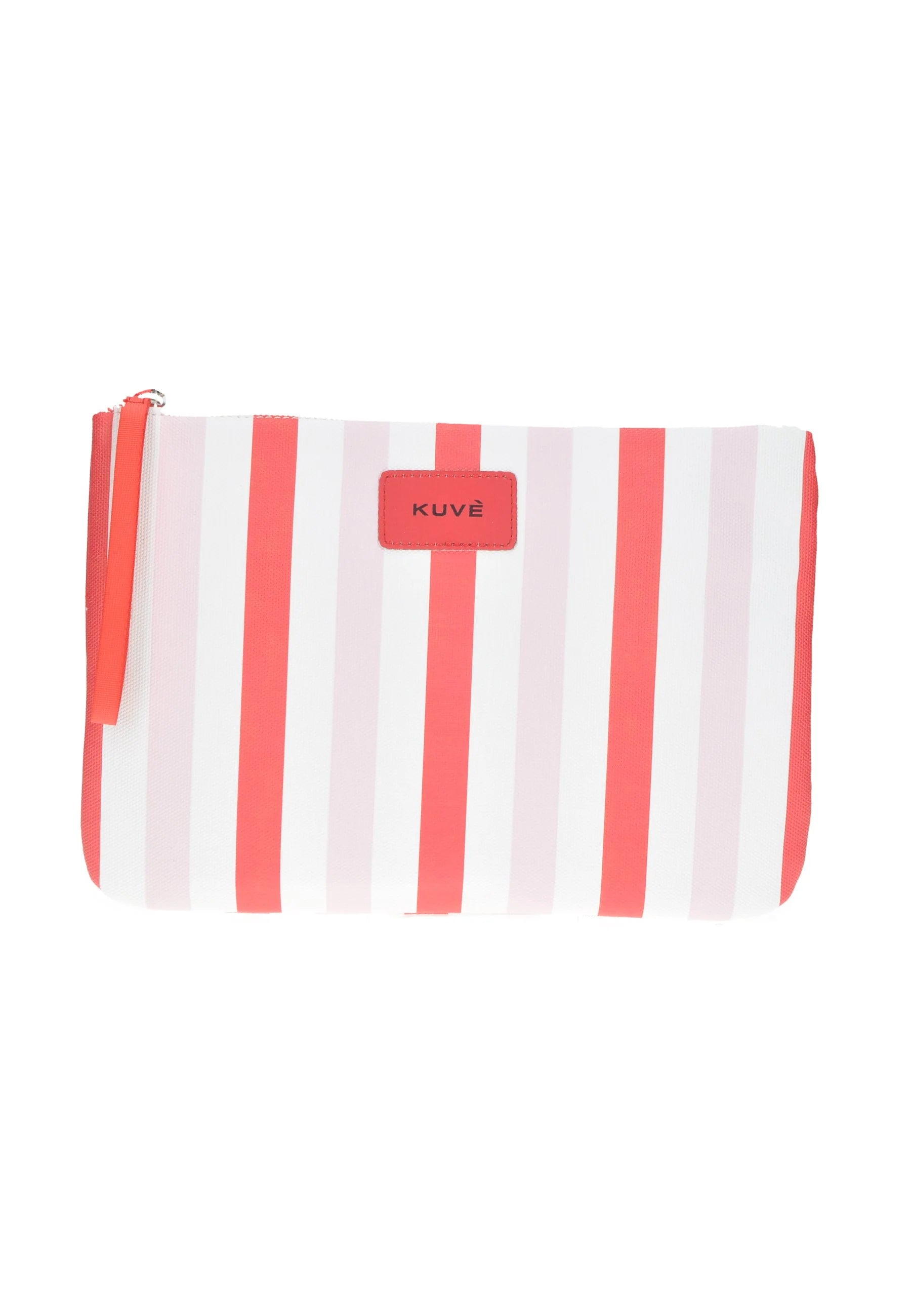 Pochette KUVE con fantasia a righe verticali