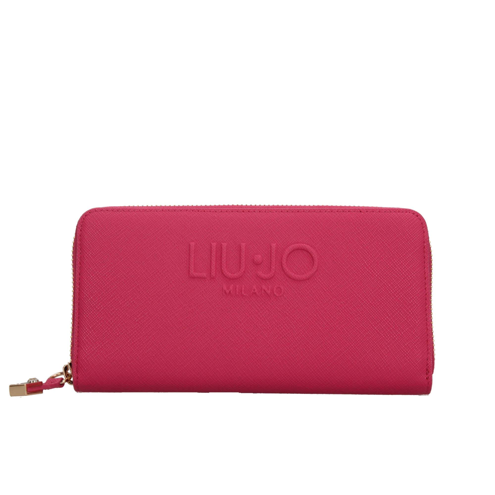 Portafoglio Donna Liu Jo con Logo in Rilievo e Chiusura Zip Rosa TU | Giò Fashion