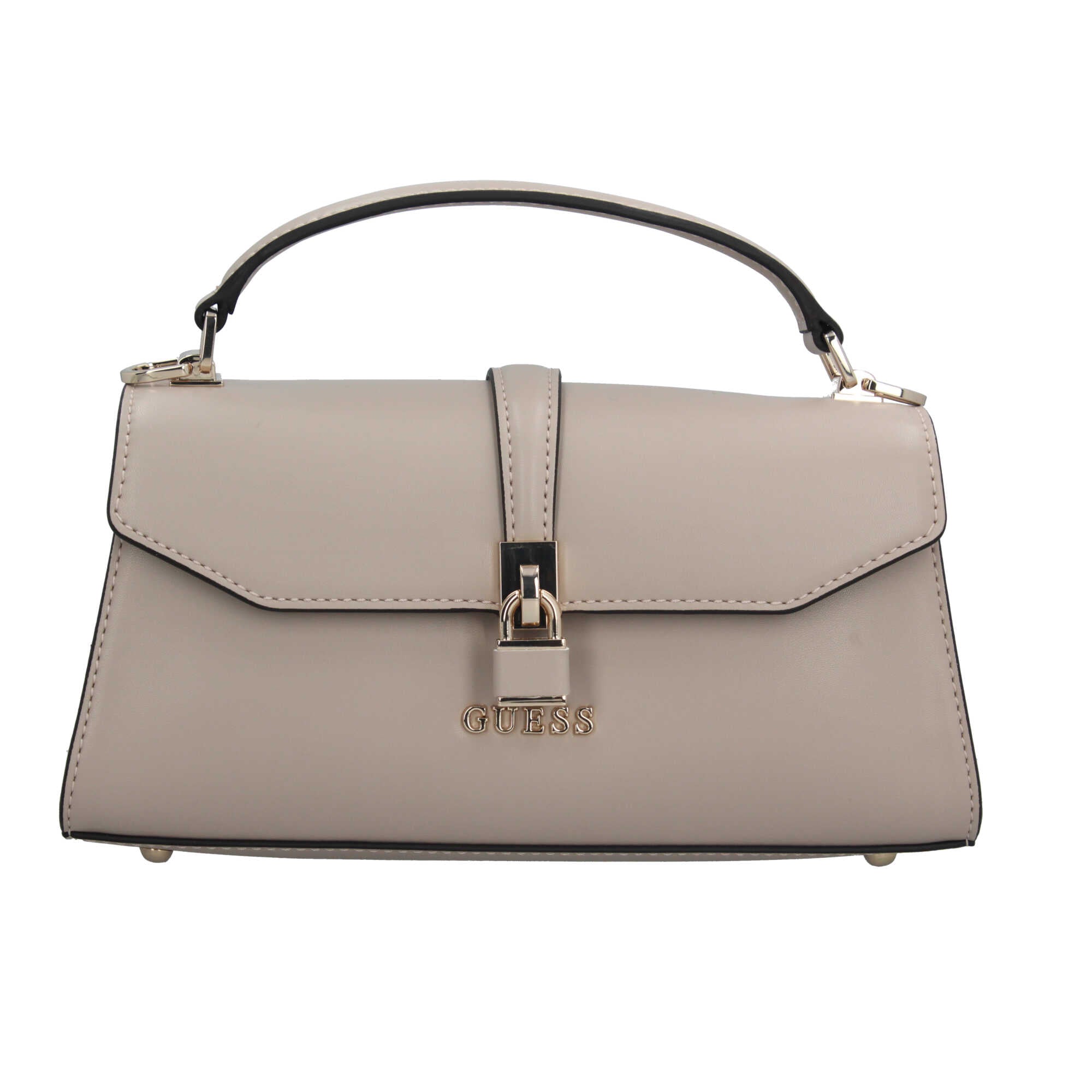Borsa a mano Guess elegante con chiusura a girello Beige TU | Giò Fashion