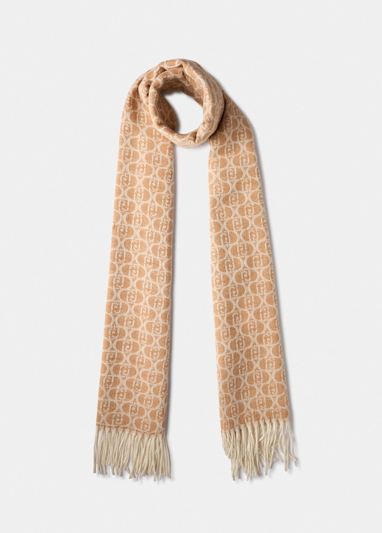 Sciarpa Liu Jo con logo jacquard e frange