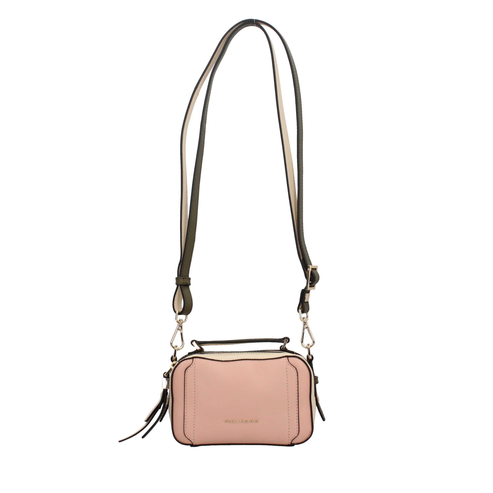 Piquadro borsa a tracolla in pelle stile mini camera case