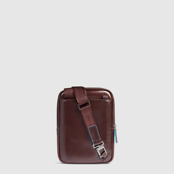 Piquadro borsello compatto porta smartphone con tasca frontale