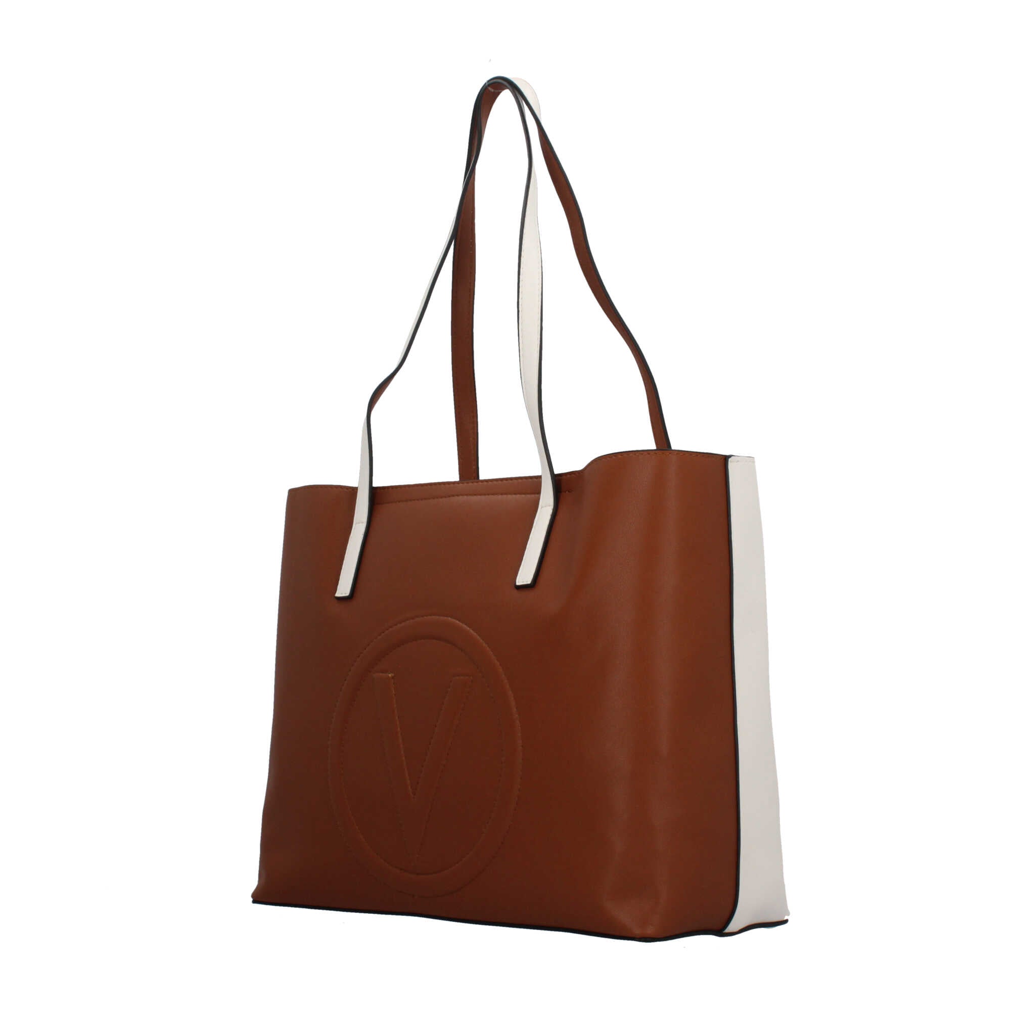 Borsa shopper Valentino con logo in rilievo e tracolla regolabile