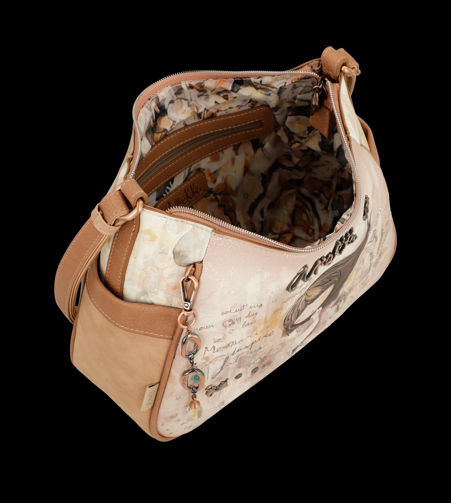 Borsa a tracolla Anekke con design artistico e dettagli eleganti