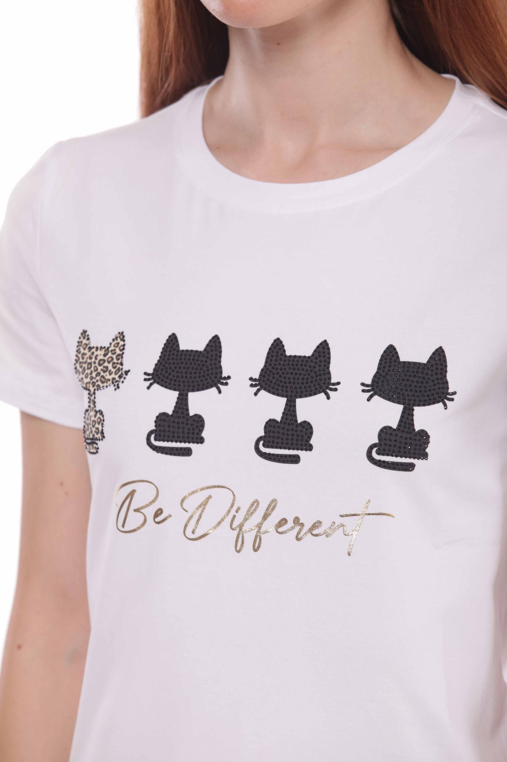 Minimua T-shirt Be Different con Stampa Originale